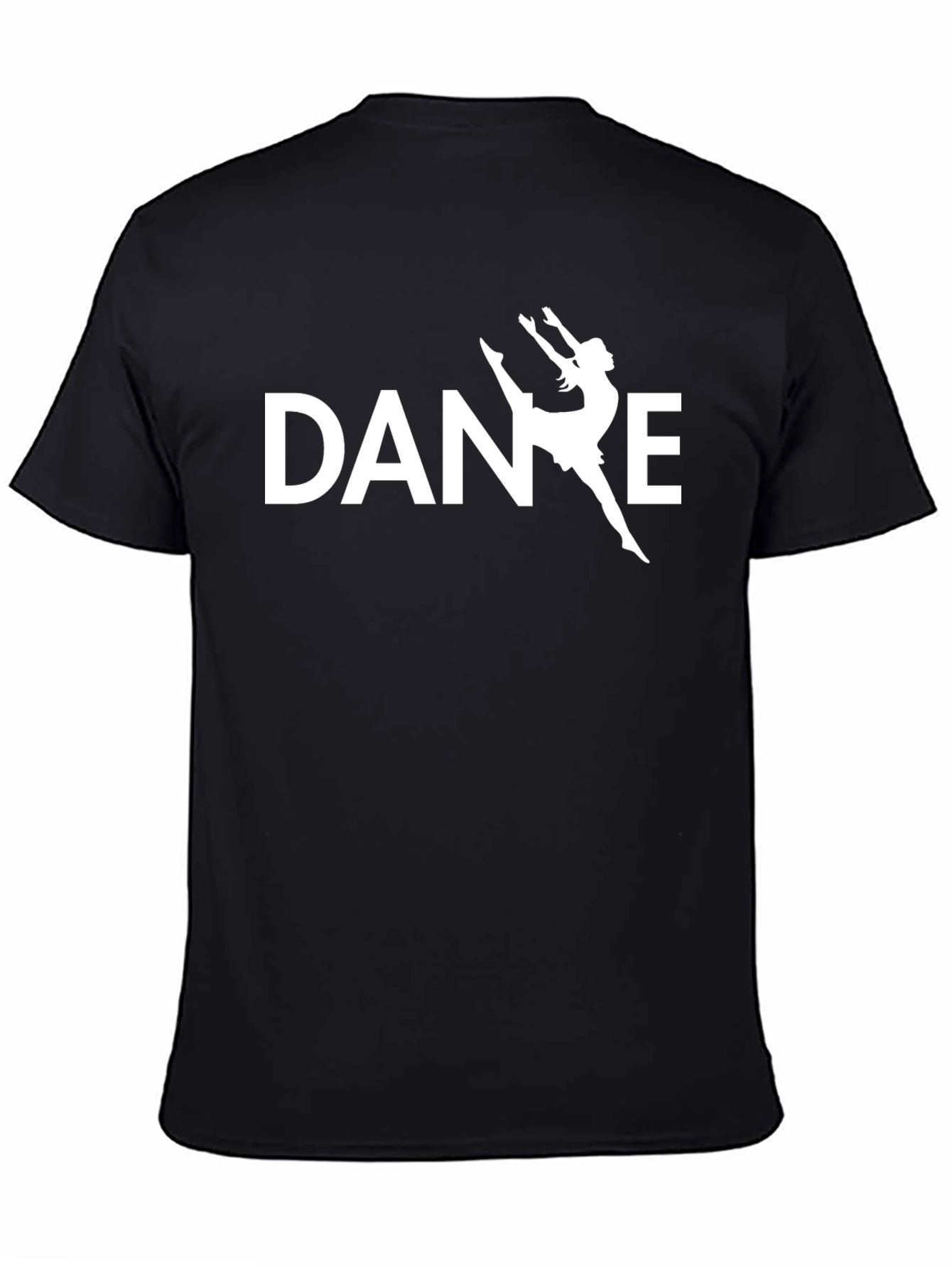 Dance Silhouette T-Shirt - Stylish Black Tee