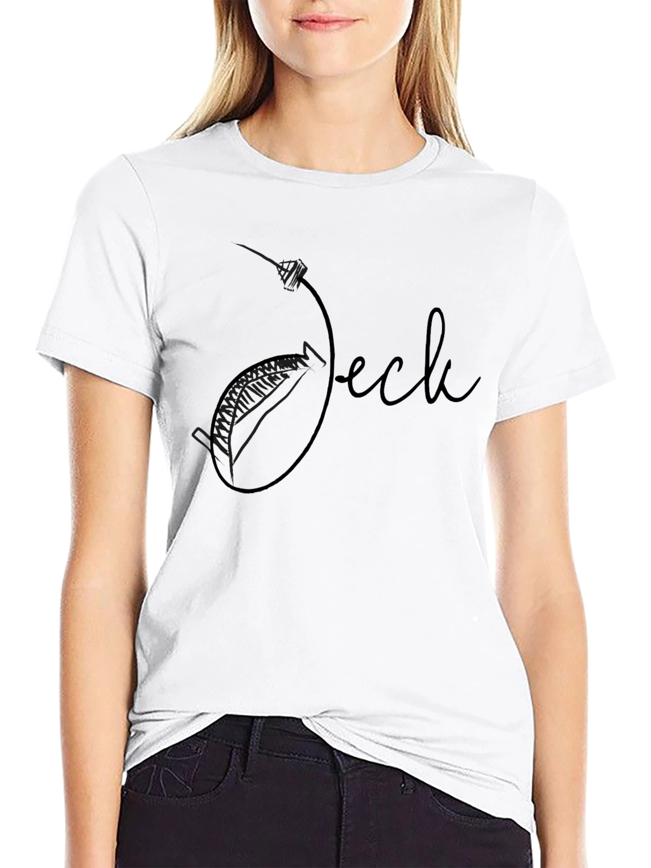 Stylish Black Graphic Tee - Jeck Design