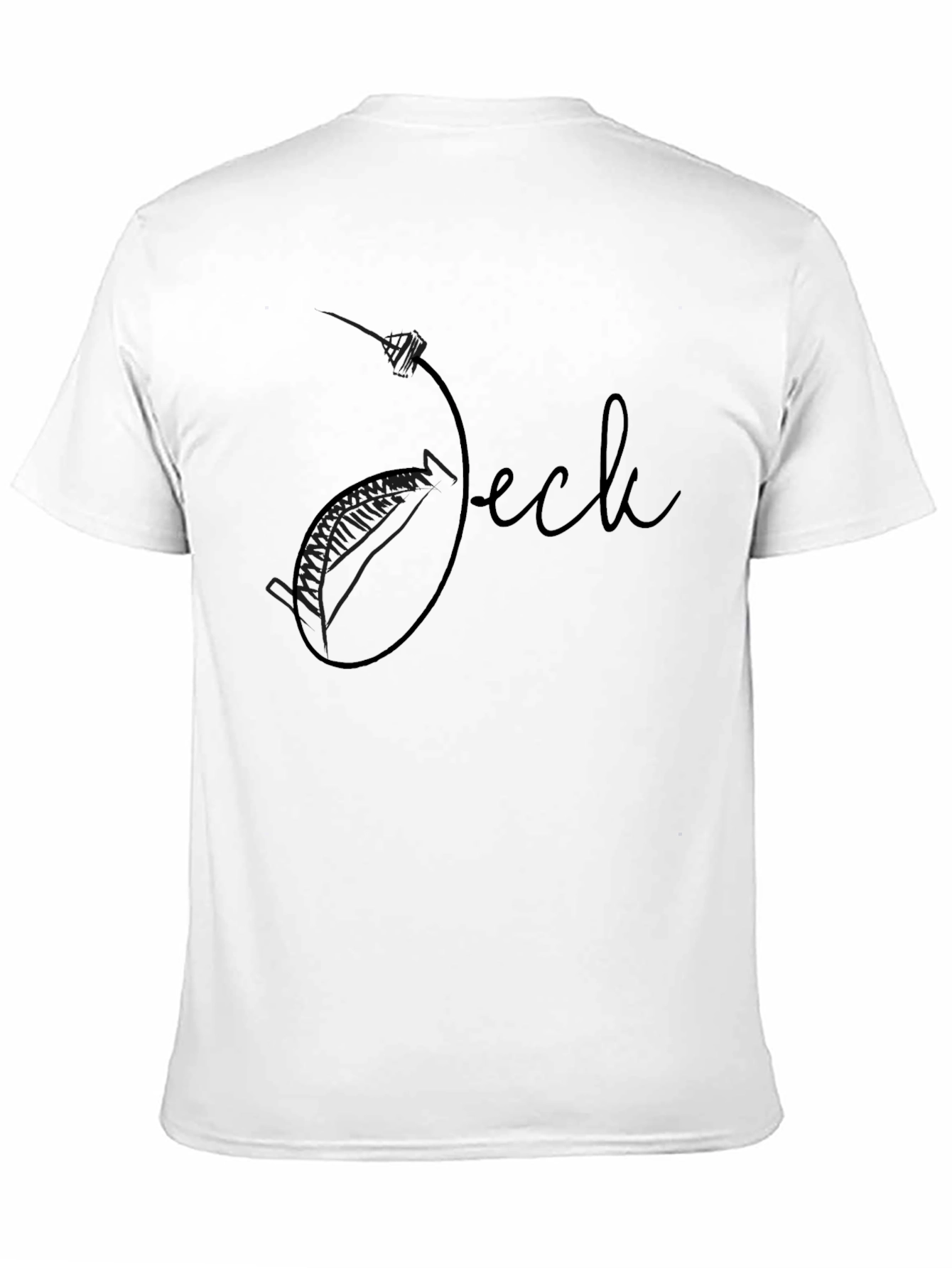 Stylish Black Graphic Tee - Jeck Design