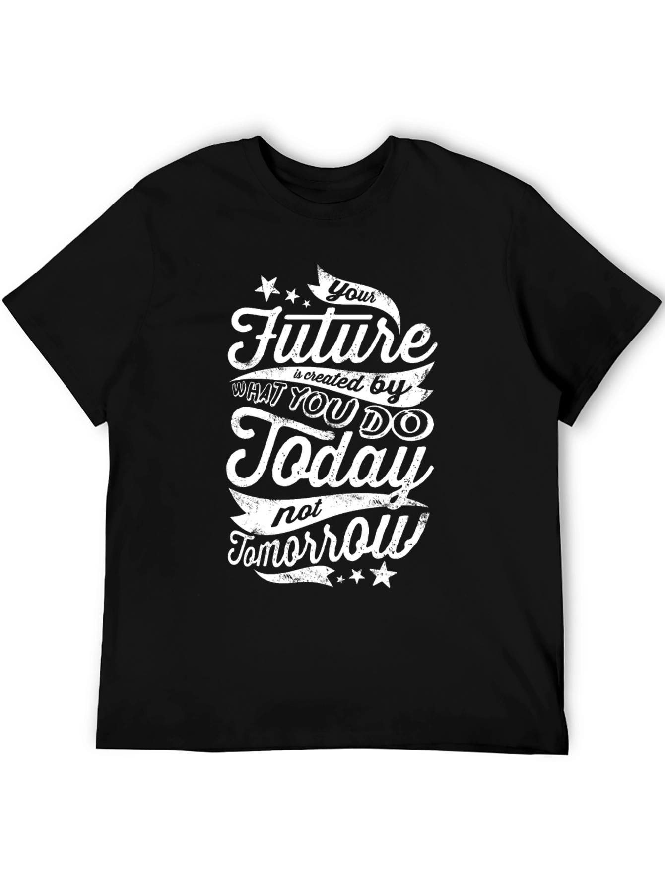 Inspirational Future Today Black Graphic Tee