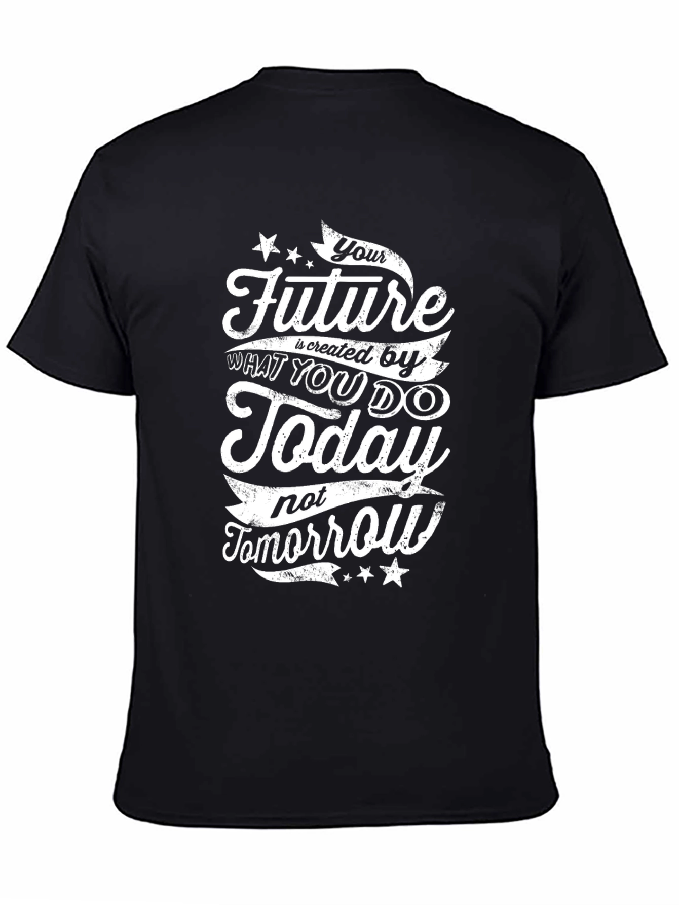 Inspirational Future Today Black Graphic Tee
