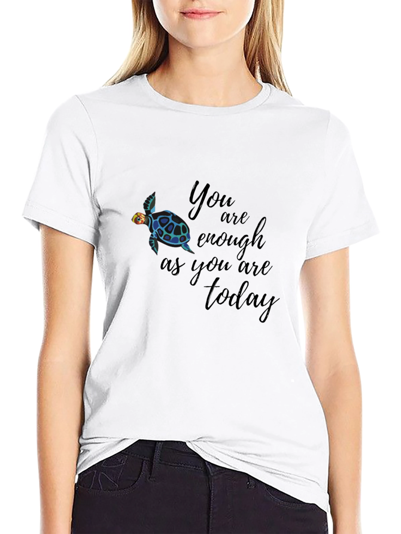 Turtle Graphic T-Shirt - You Are Enough