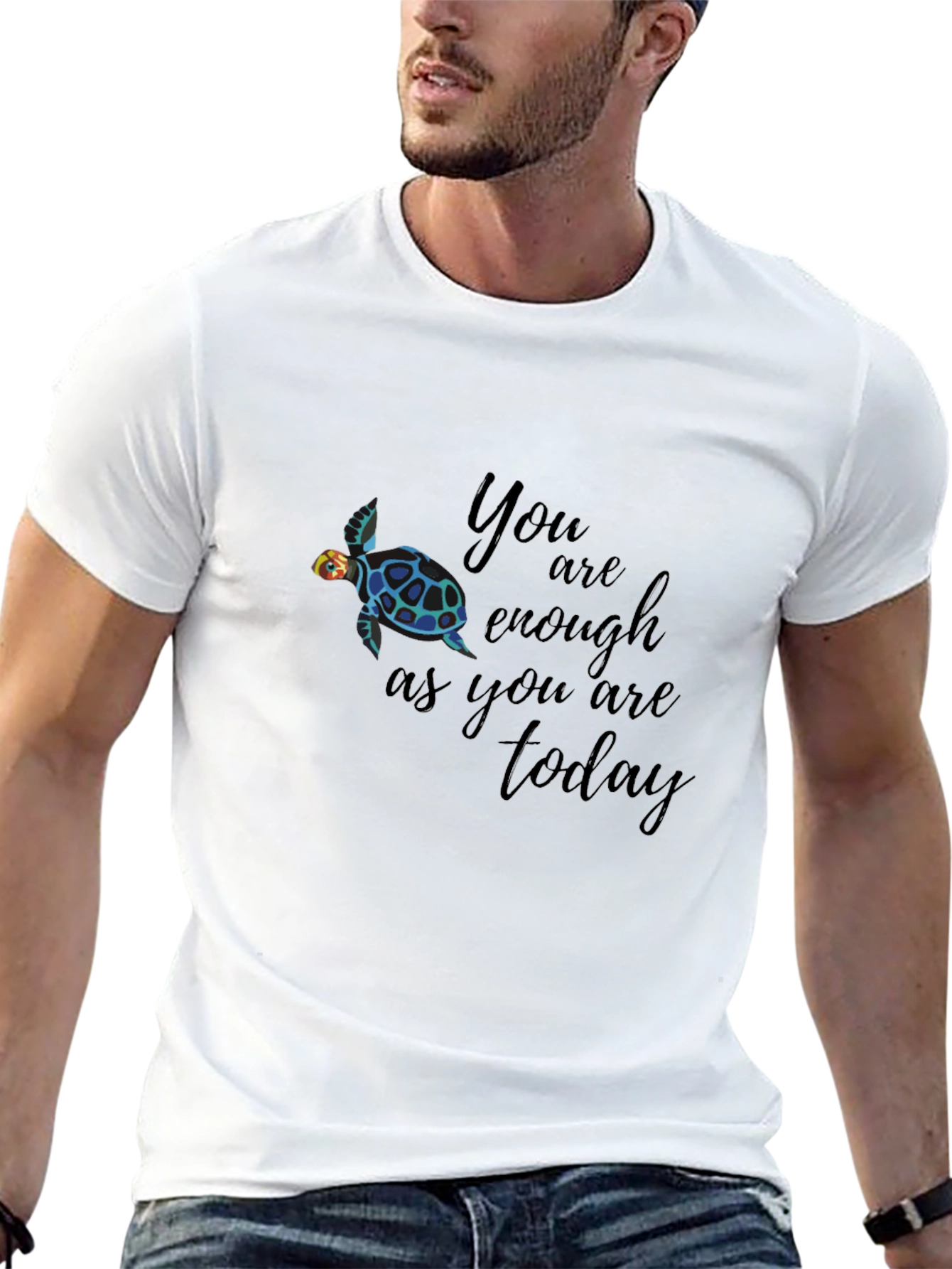 Turtle Graphic T-Shirt - You Are Enough