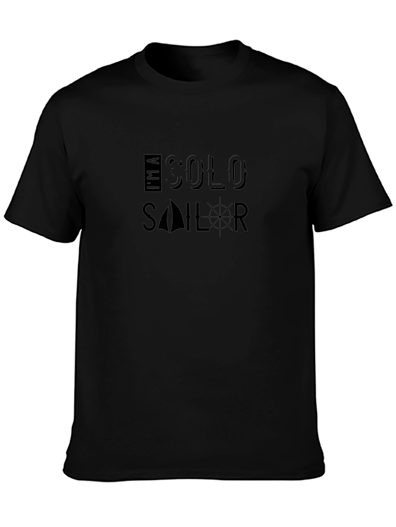 Im a Solo Sailor Black T-Shirt