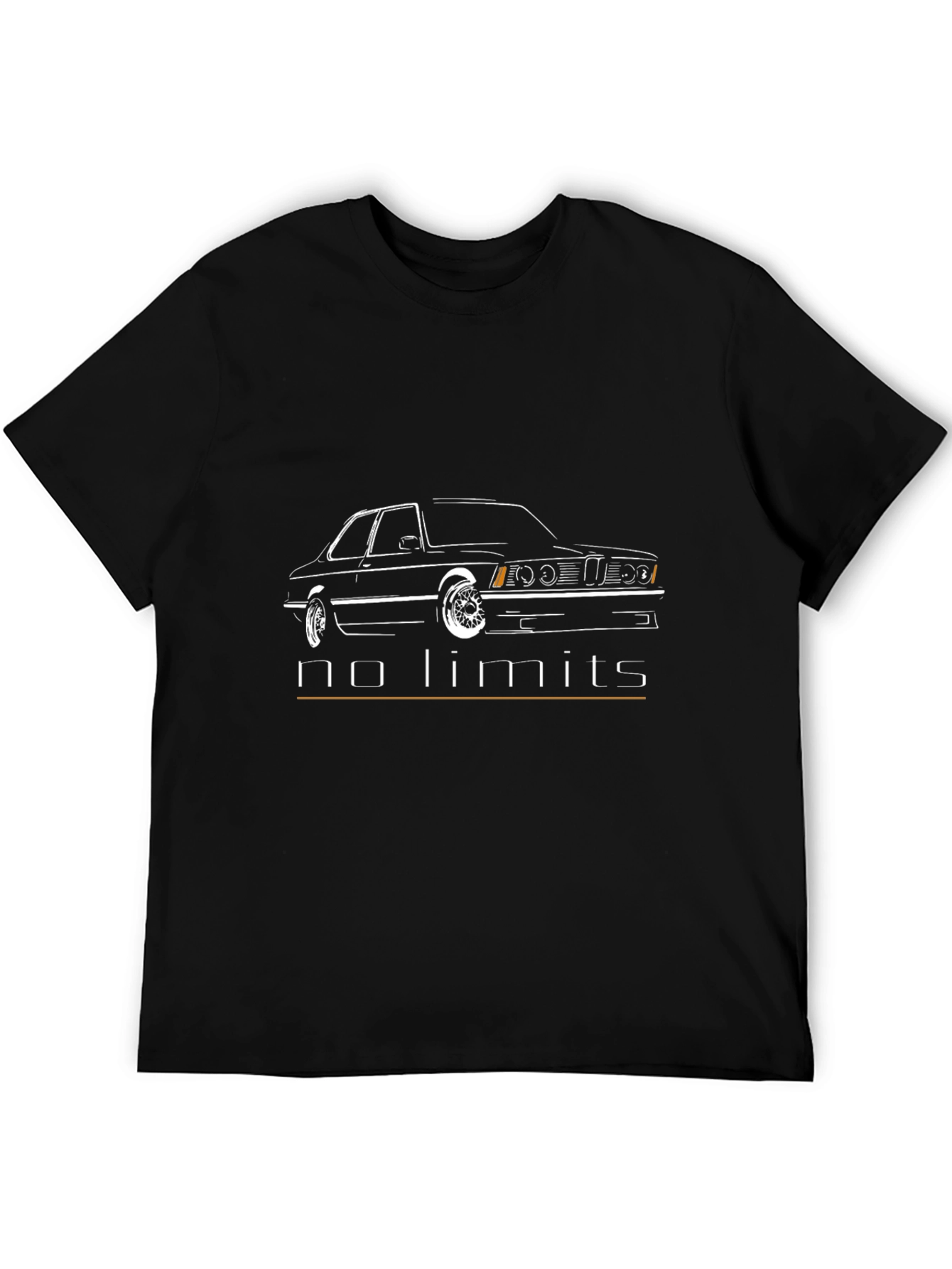 E30 BMW No Limits Black T-Shirt