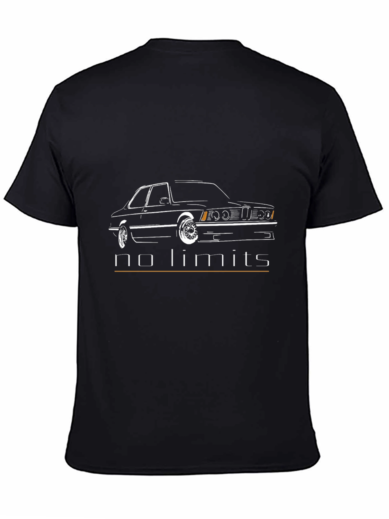 E30 BMW No Limits Black T-Shirt