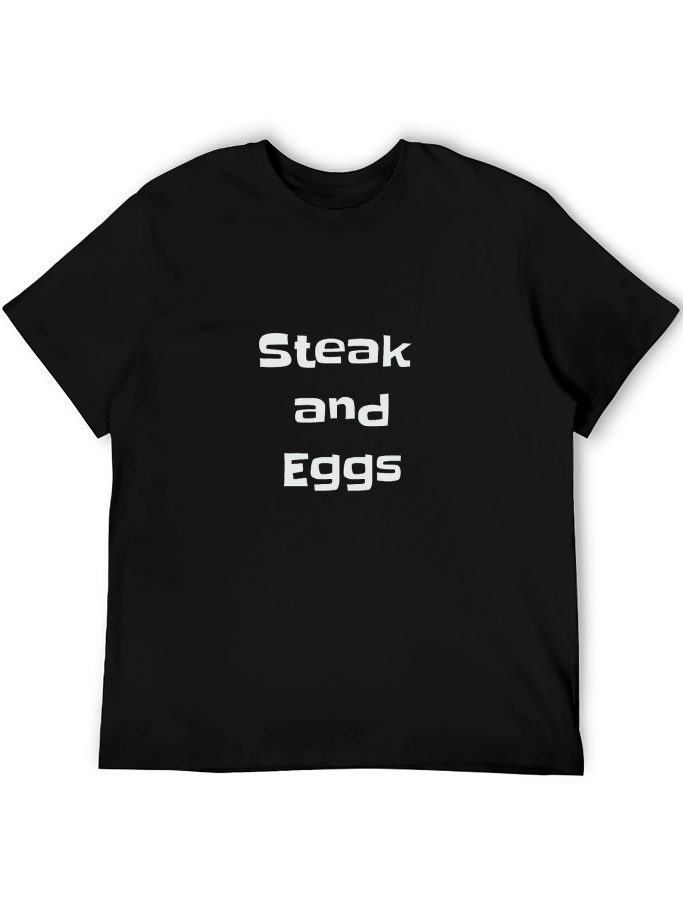 Steak and Eggs Graphic Tee - Black