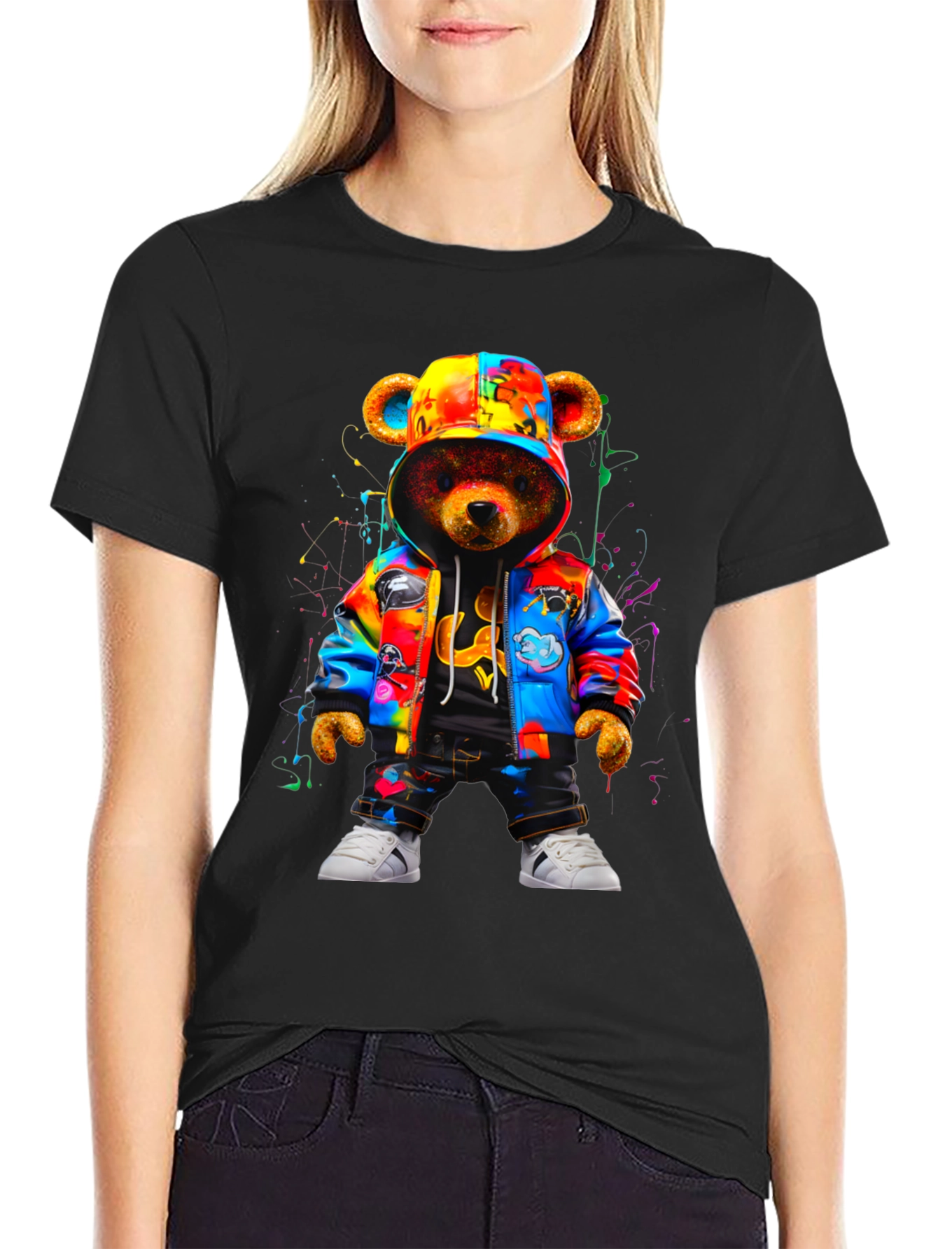 Urban Teddy Bear Graphic Tee