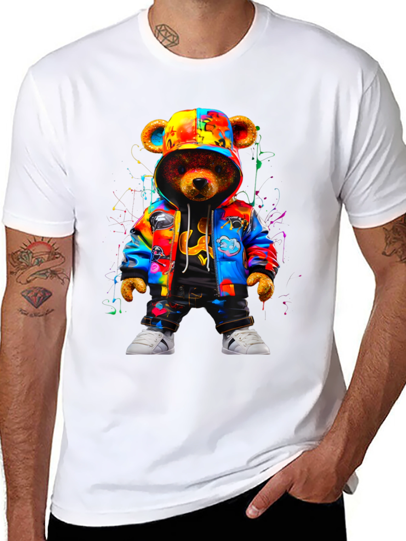 Urban Teddy Bear Graphic Tee