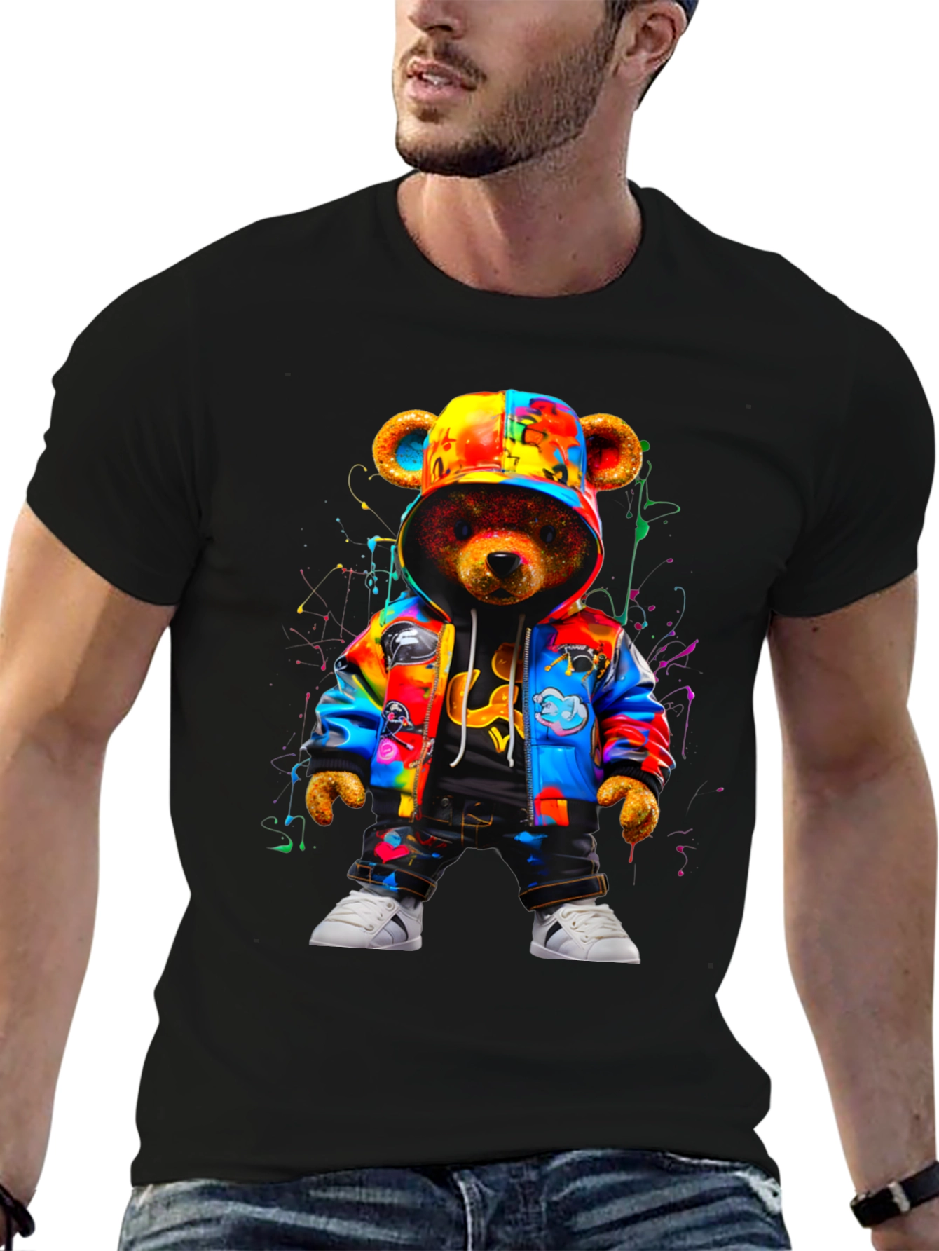 Urban Teddy Bear Graphic Tee