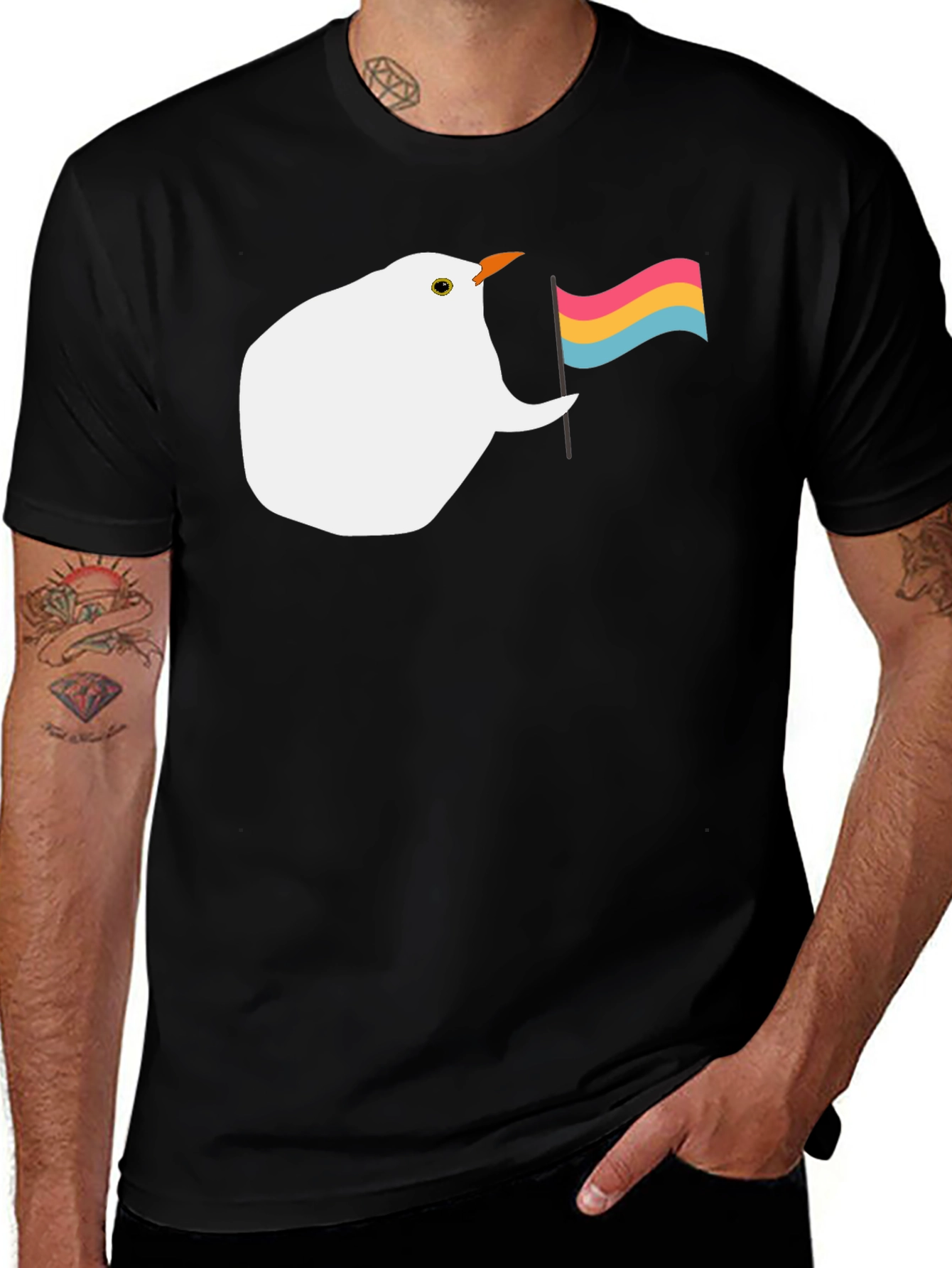 Pansexual Pride Bird T-Shirt