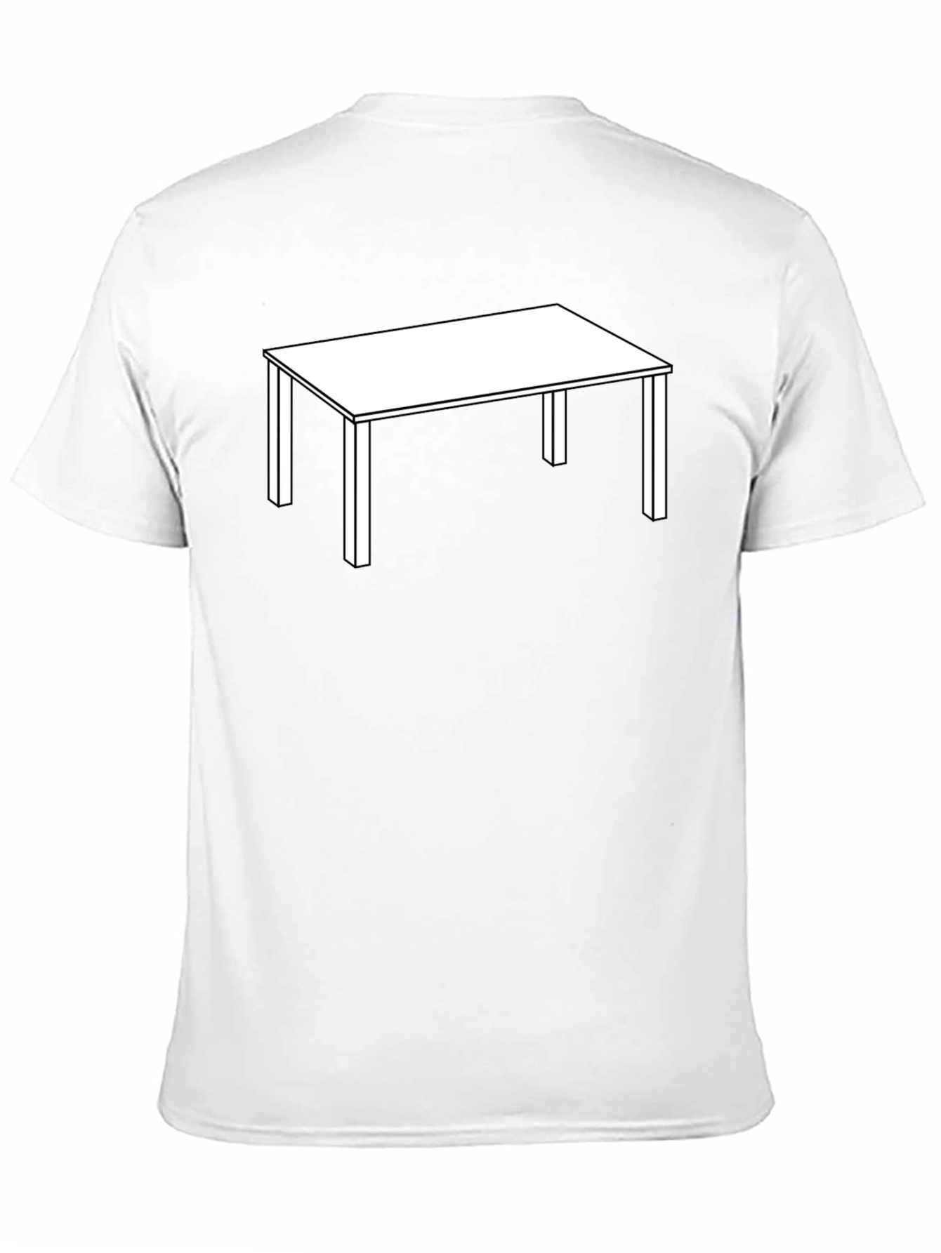 Table Graphic T-Shirt - Minimalist Style
