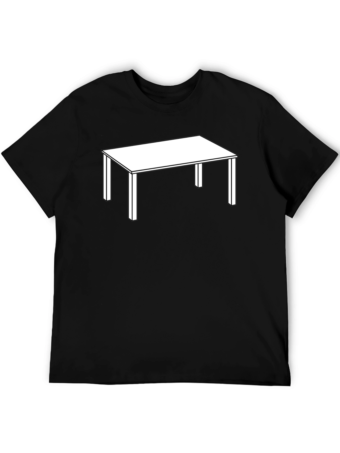 Table Graphic T-Shirt - Minimalist Style