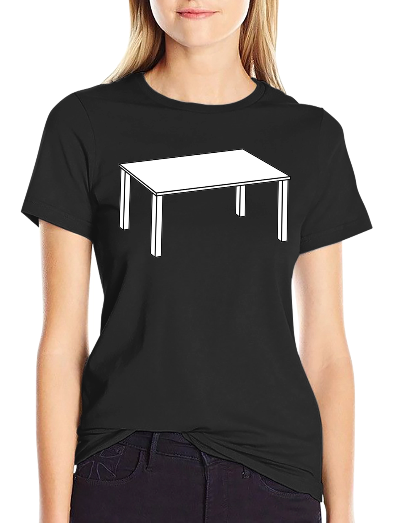 Table Graphic T-Shirt - Minimalist Style