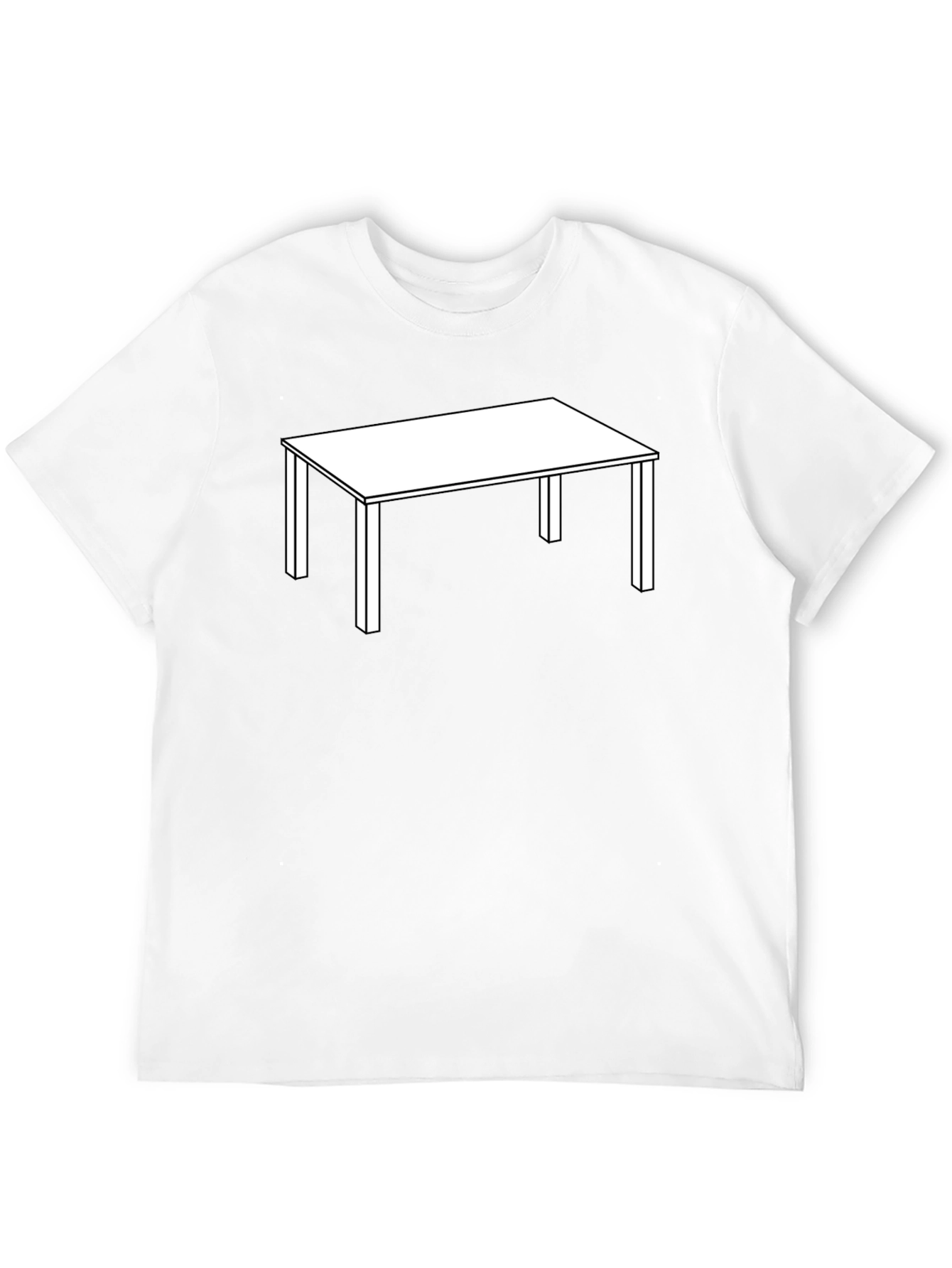 Table Graphic T-Shirt - Minimalist Style