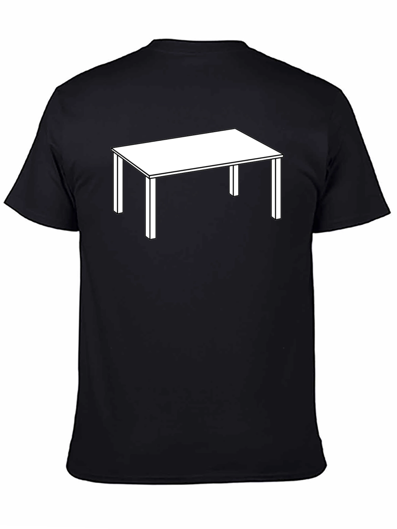 Table Graphic T-Shirt - Minimalist Style