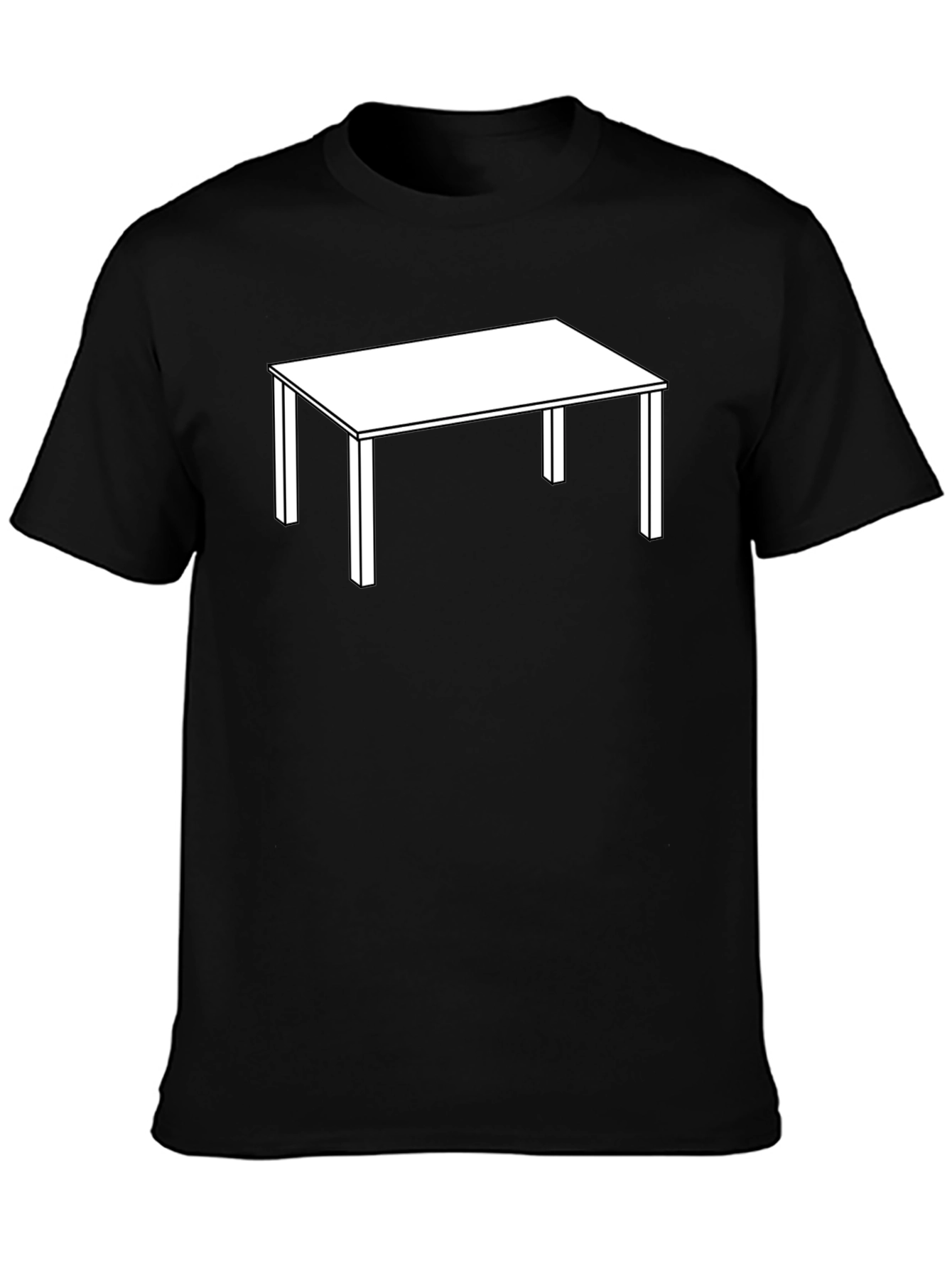 Table Graphic T-Shirt - Minimalist Style