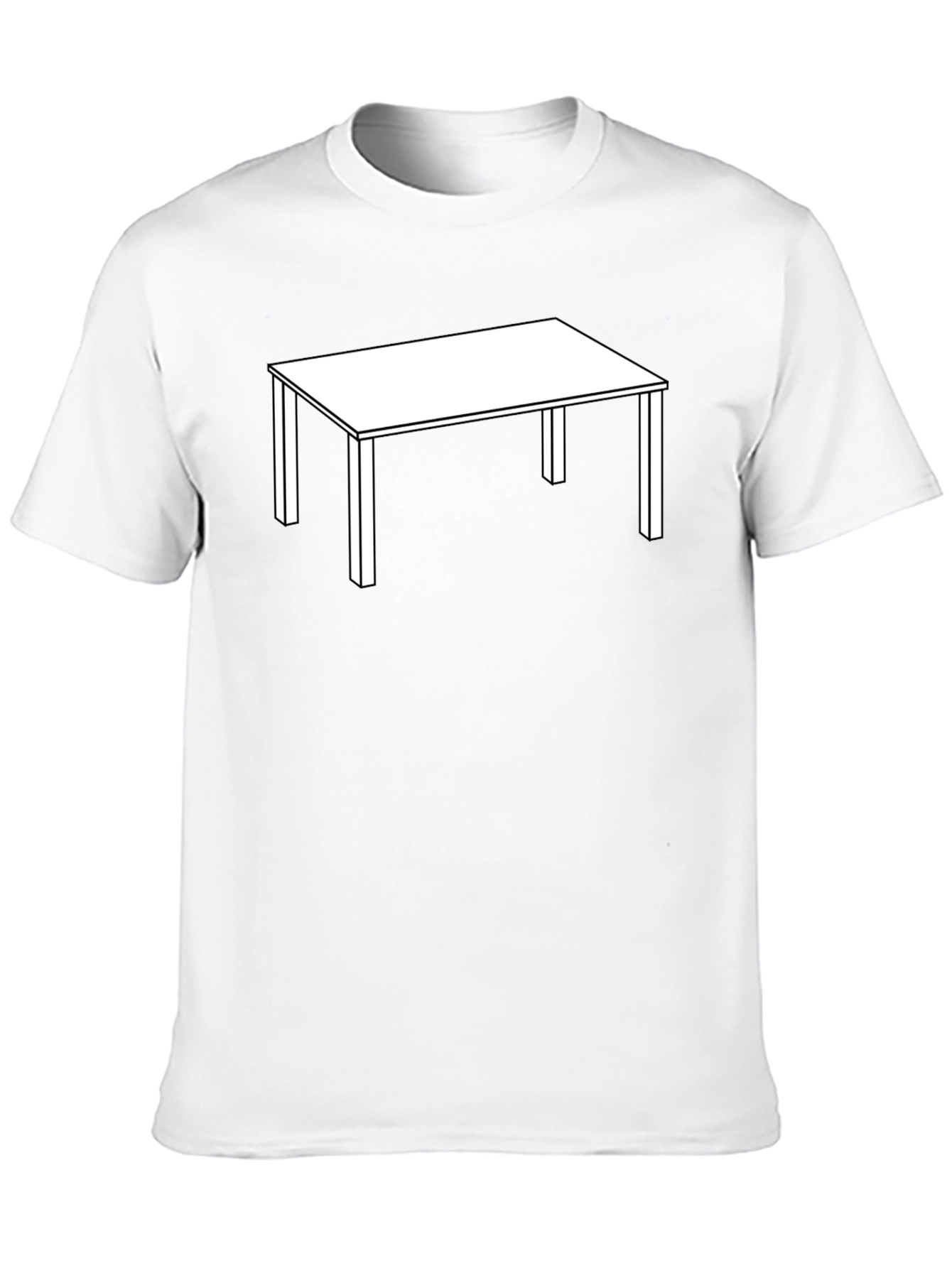 Table Graphic T-Shirt - Minimalist Style