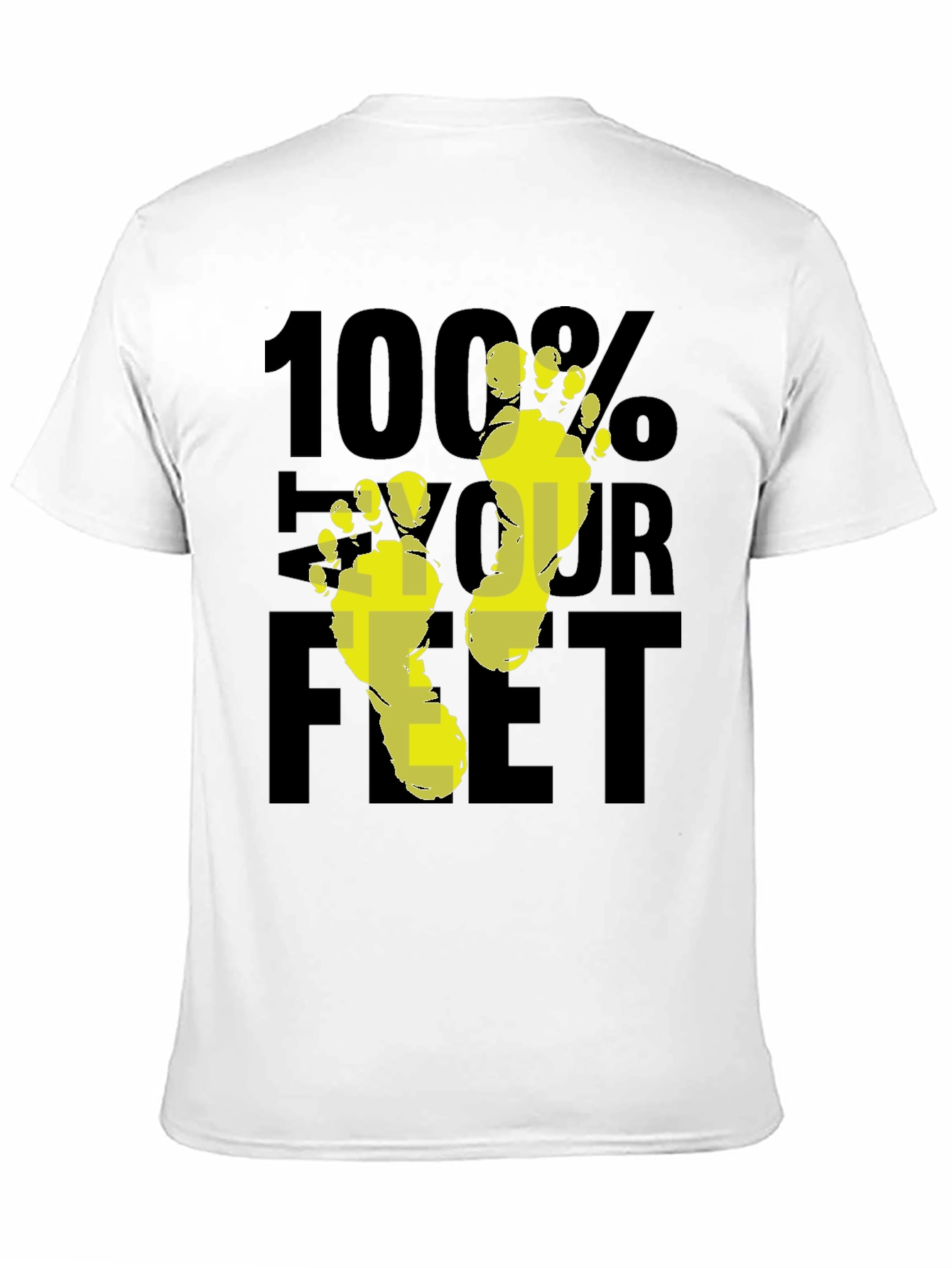 100% Your Feet Graphic T-Shirt - Black
