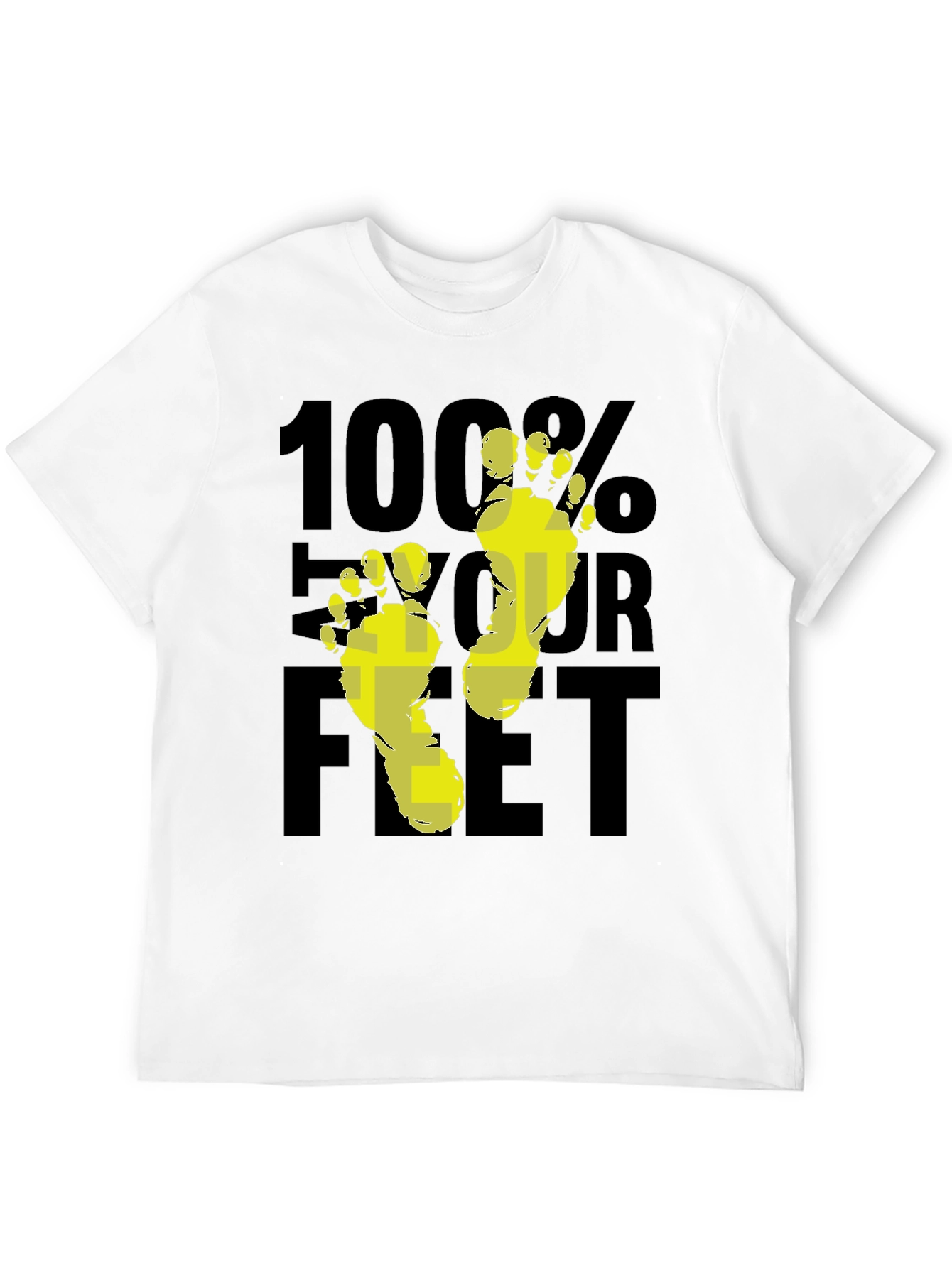 100% Your Feet Graphic T-Shirt - Black