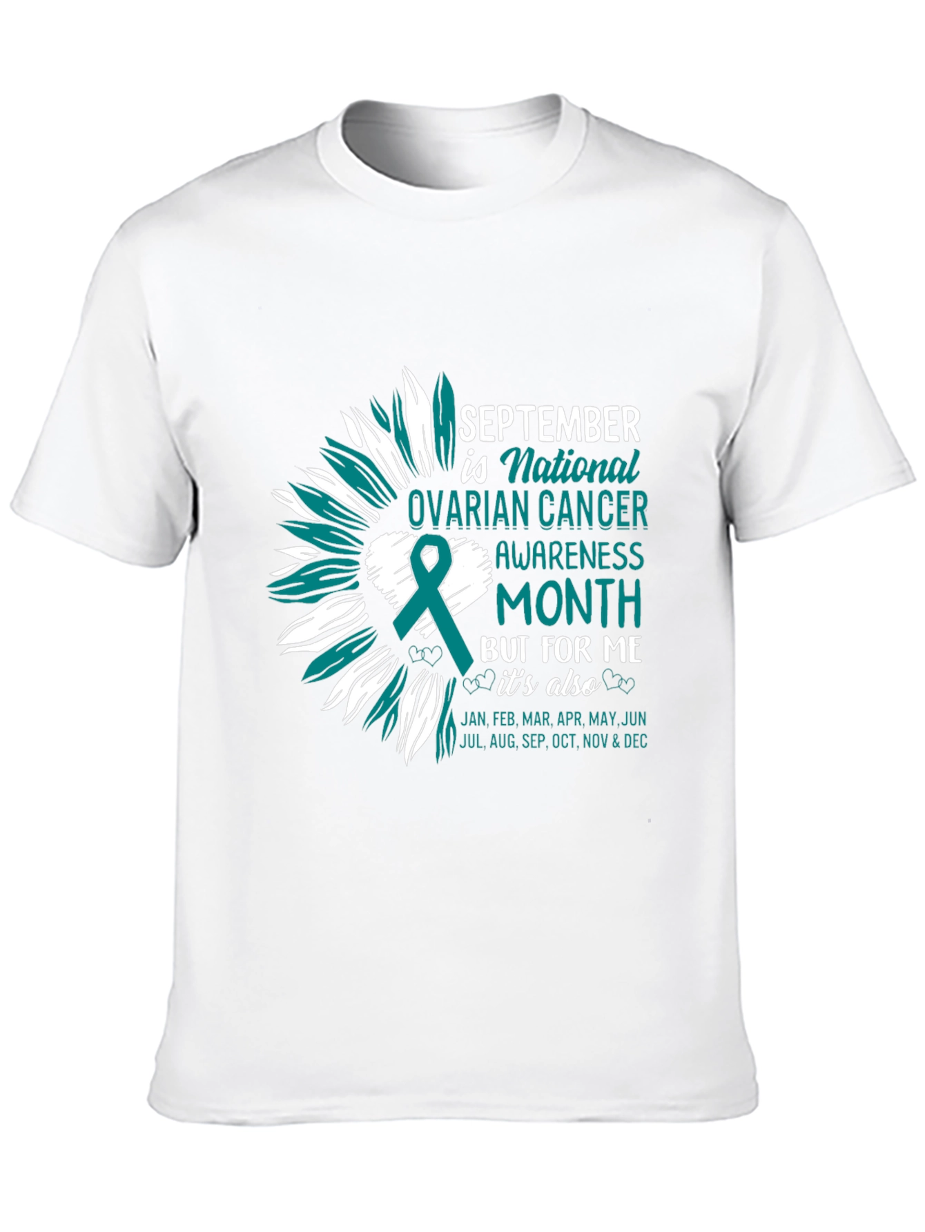Ovarian Cancer Awareness Tee - September Month