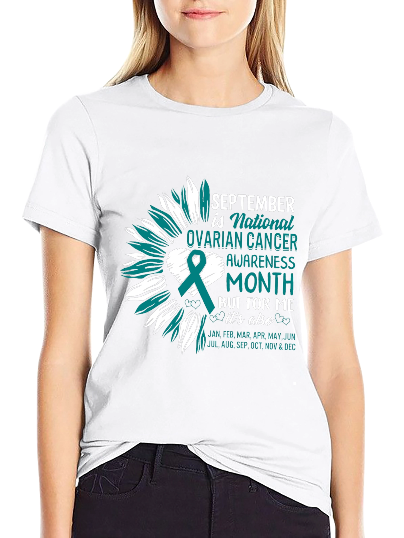 Ovarian Cancer Awareness Tee - September Month