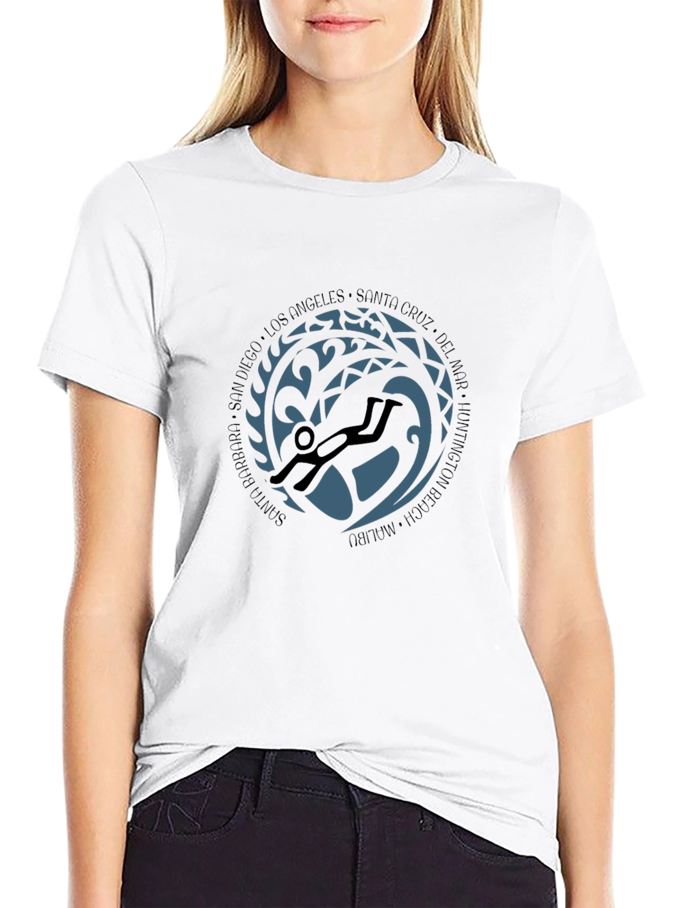 Diver Destinations Graphic Tee - Black