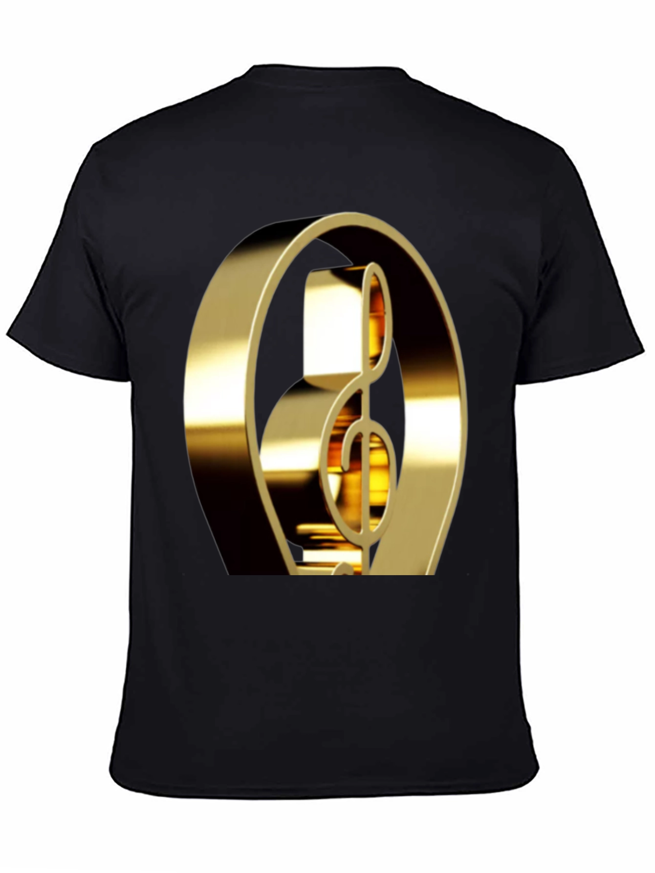 Golden Treble Clef Graphic Tee