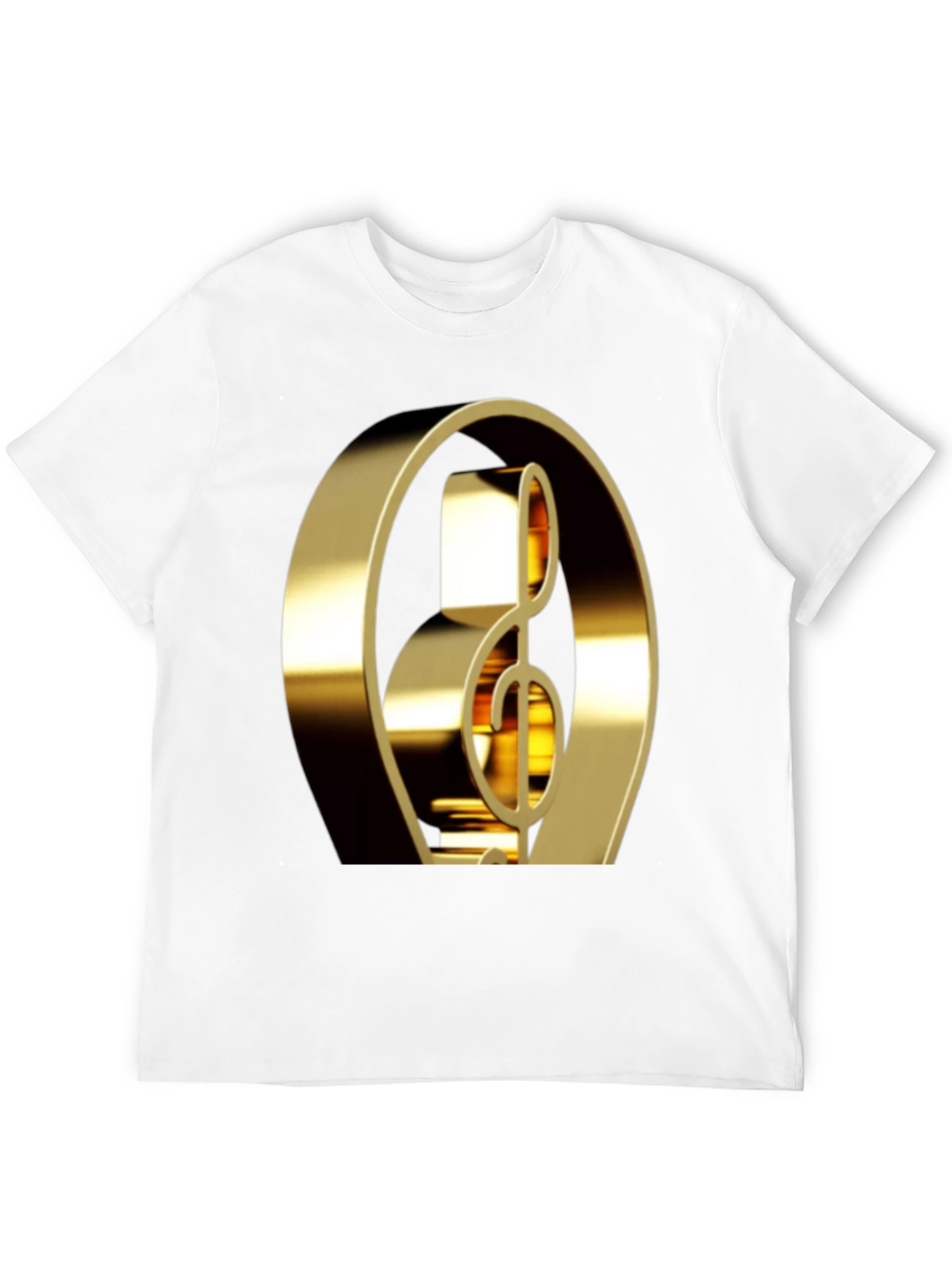 Golden Treble Clef Graphic Tee