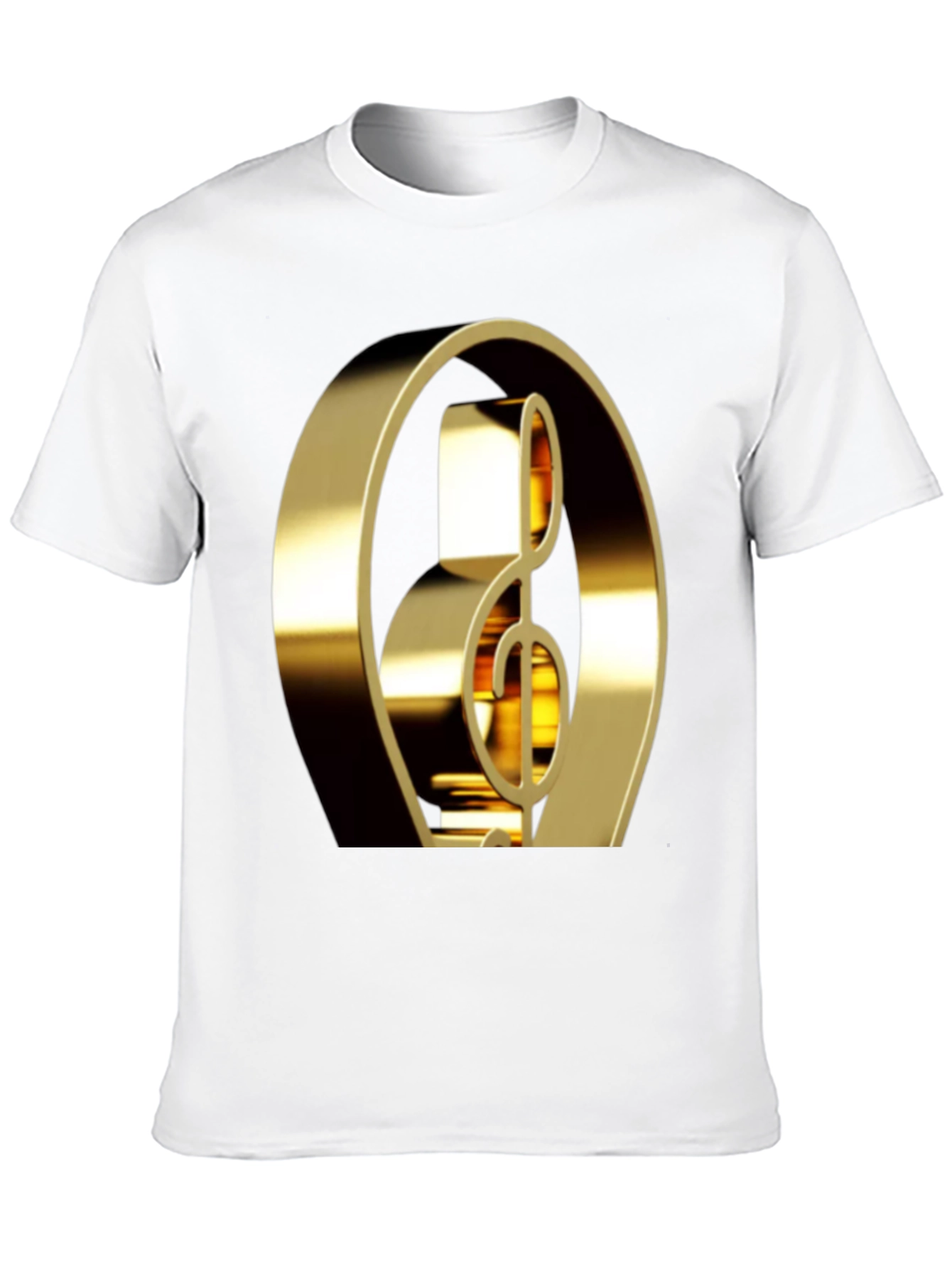 Golden Treble Clef Graphic Tee