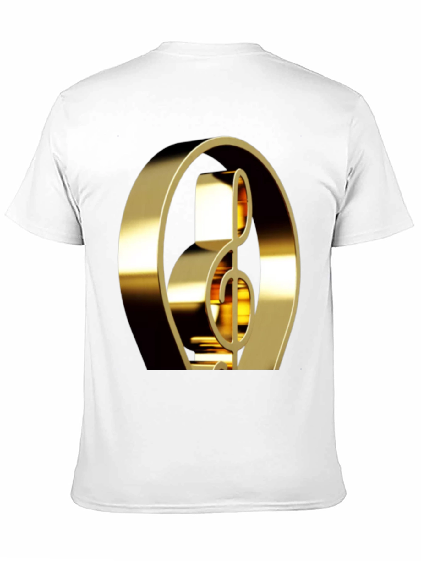 Golden Treble Clef Graphic Tee