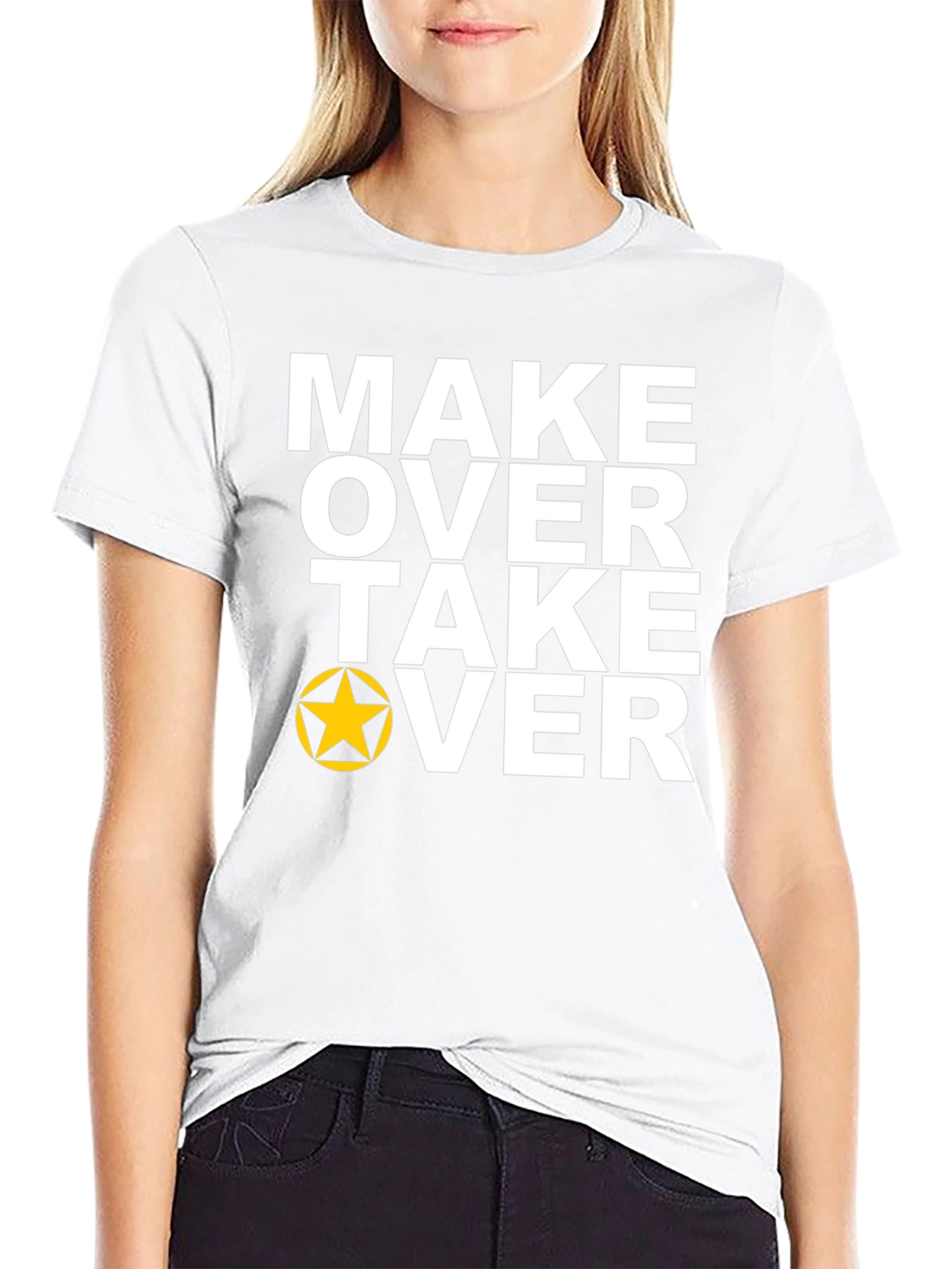 Make Over Take Over Graphic Tee
