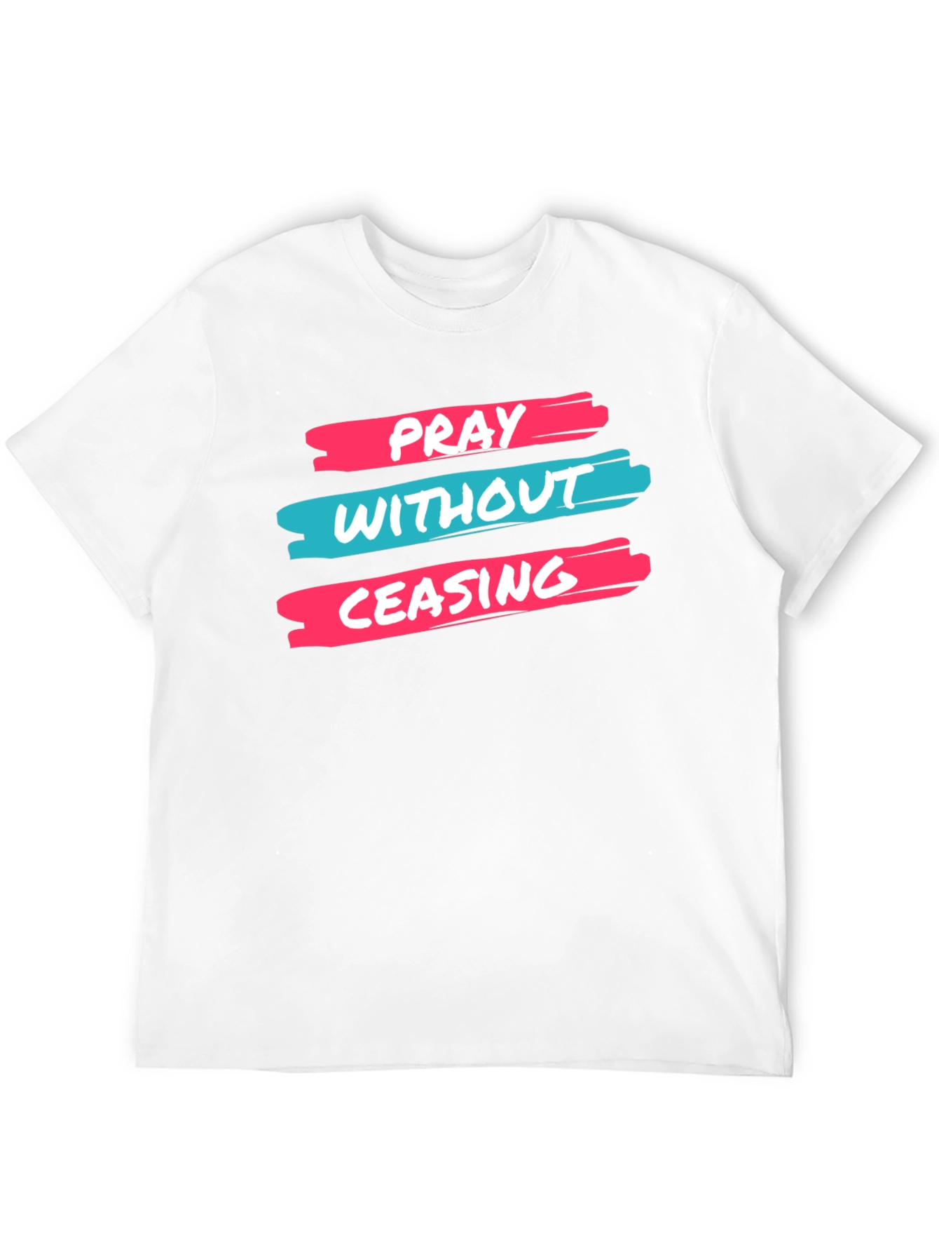 Pray Without Ceasing Black Graphic Tee