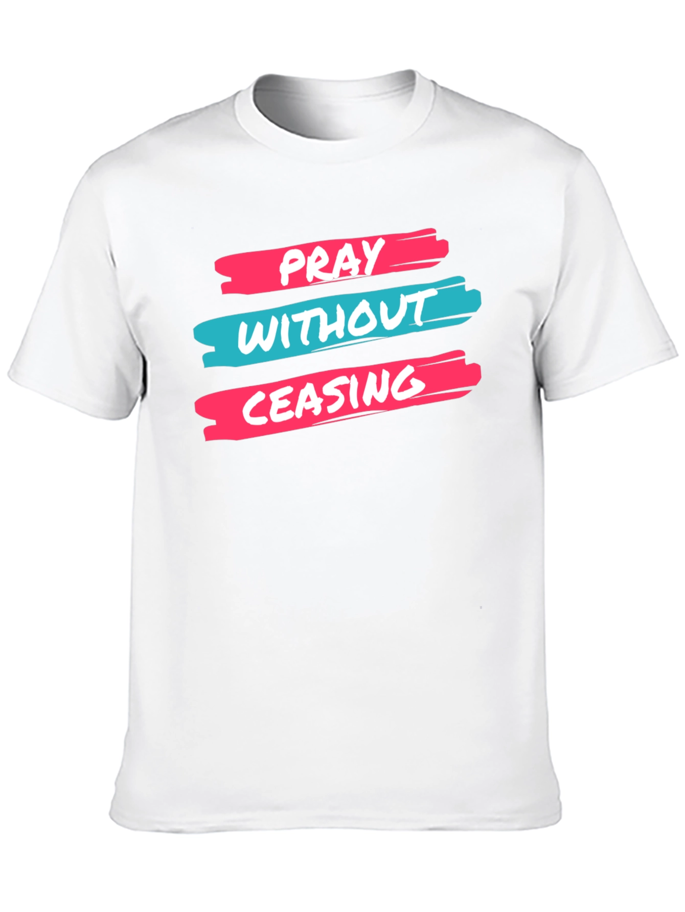 Pray Without Ceasing Black Graphic Tee