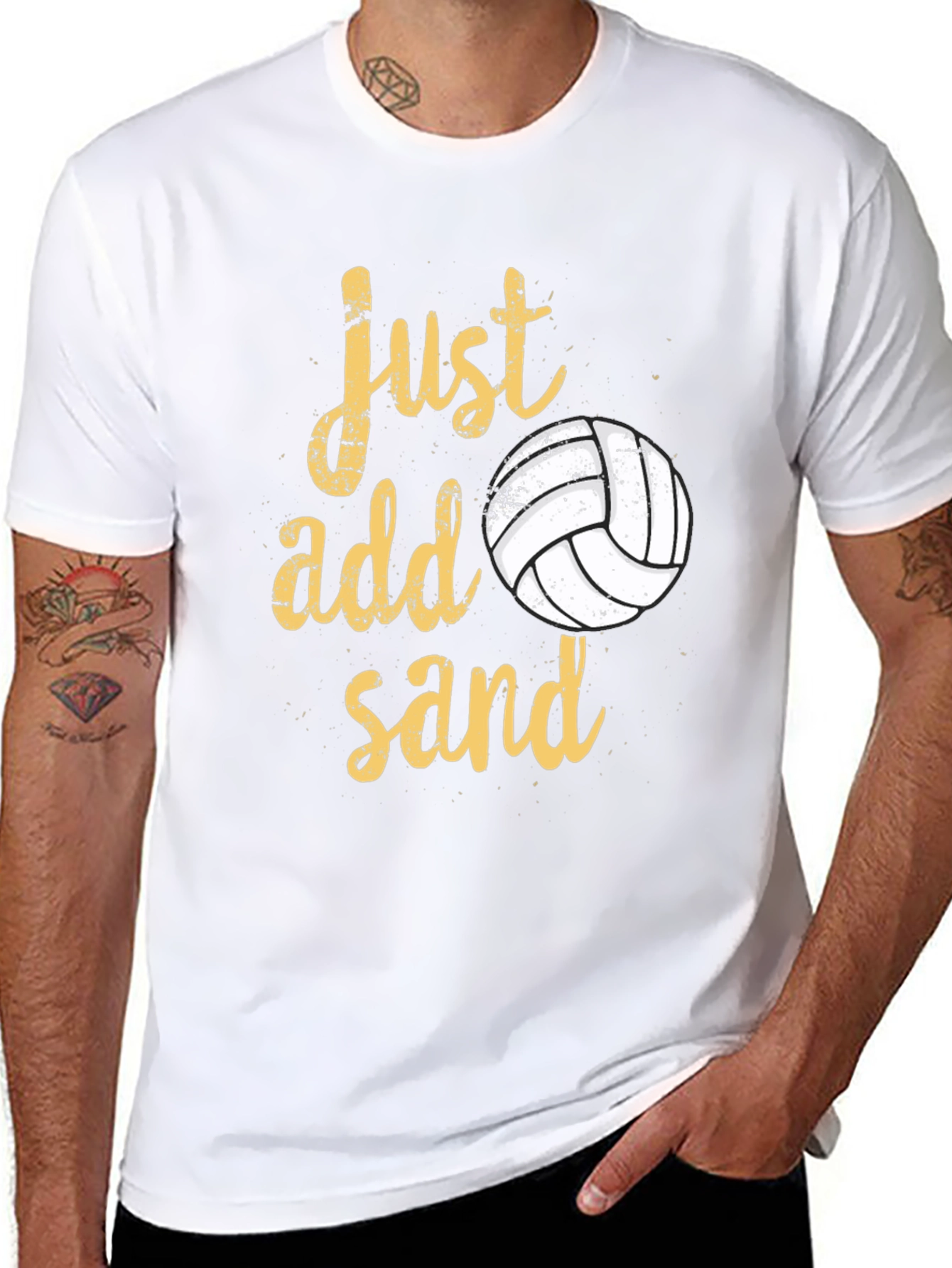 Just Add Sand Volleyball Graphic Tee
