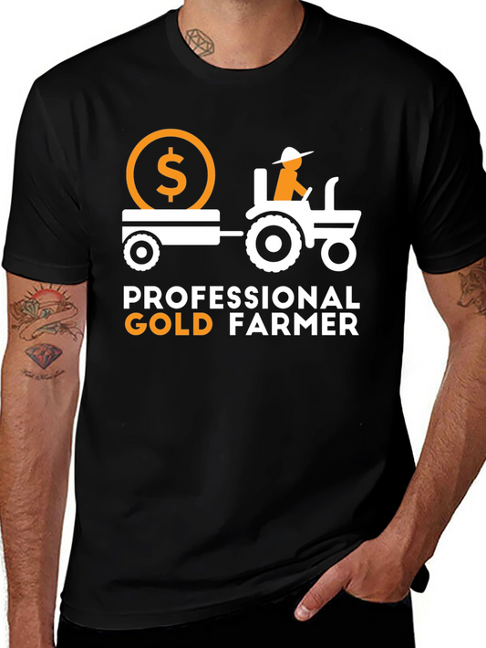 Professional Gold Farmer Graphic T-Shirt