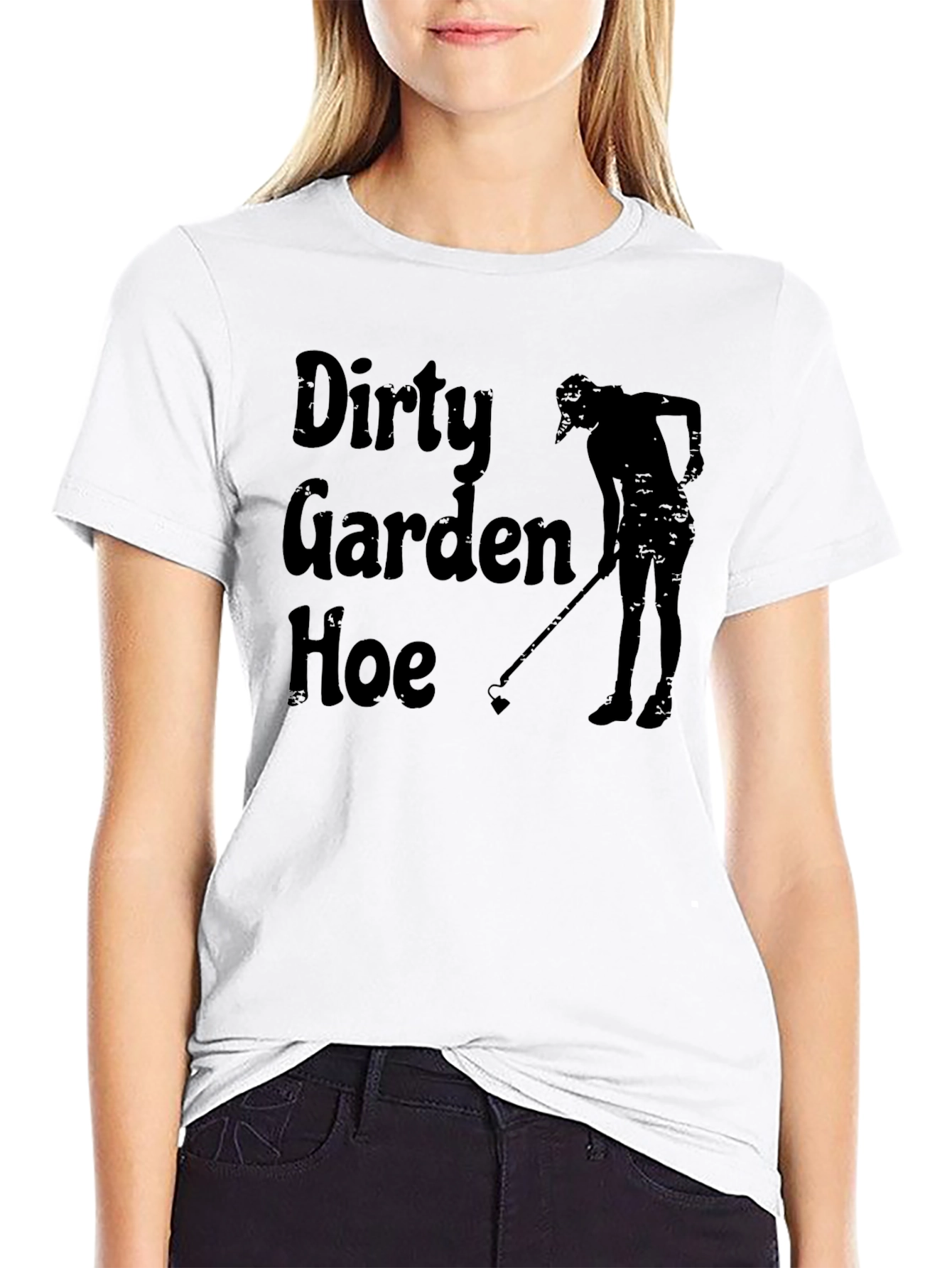 Dirty Garden Hoe T-Shirt - Black Graphic Tee