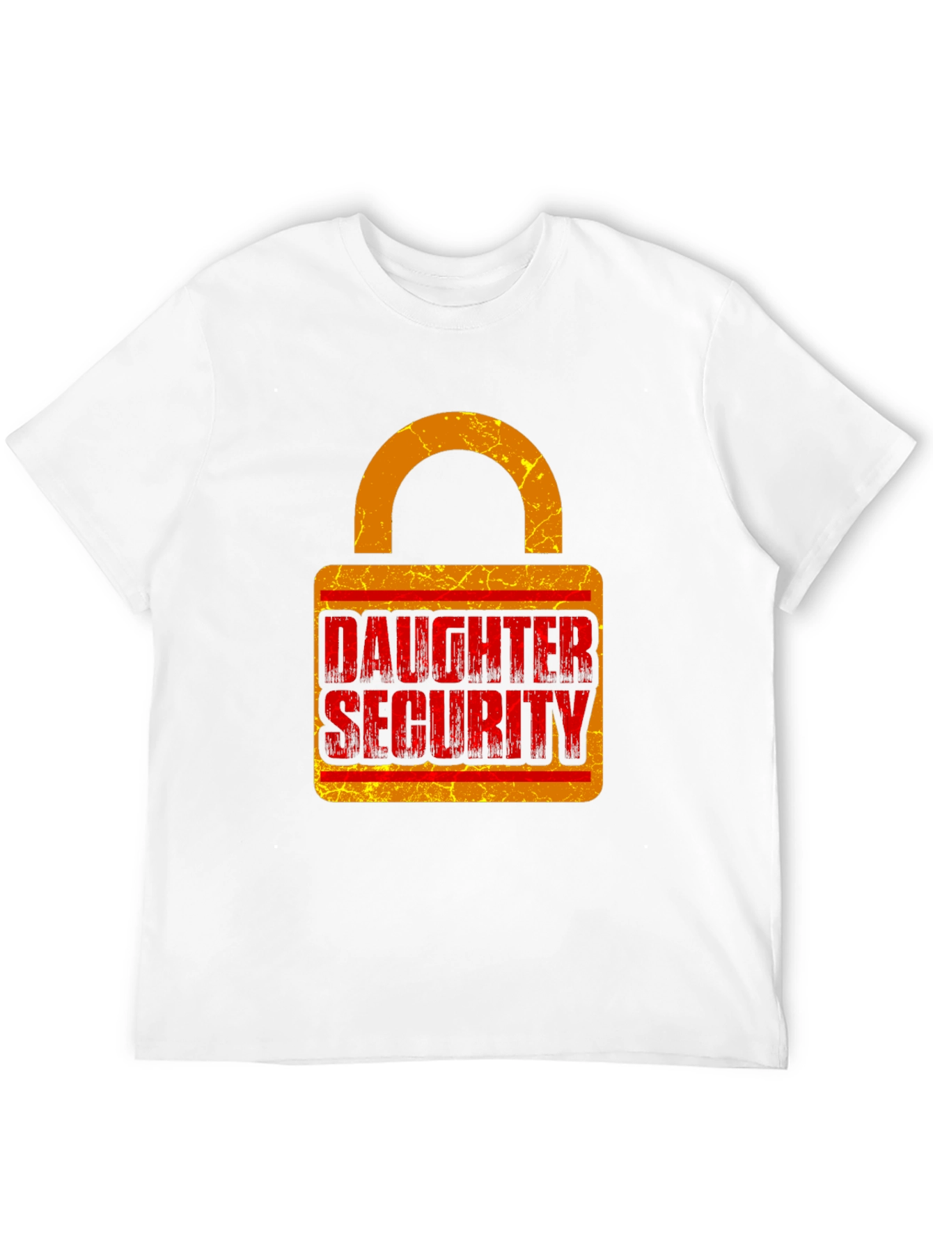 Daughter Security Lock Graphic Tee - Protective Dad Gift