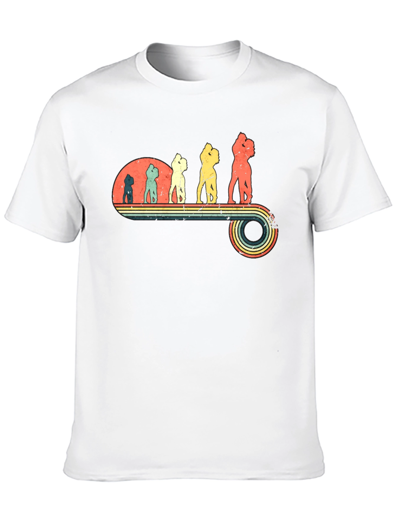 Retro Evolution of Love Black Tee