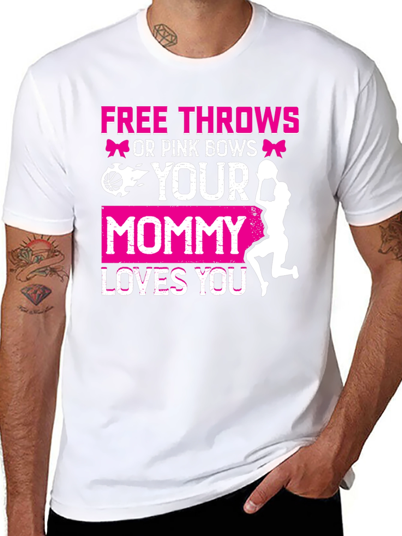 Free Throws or Pink Bows T-Shirt
