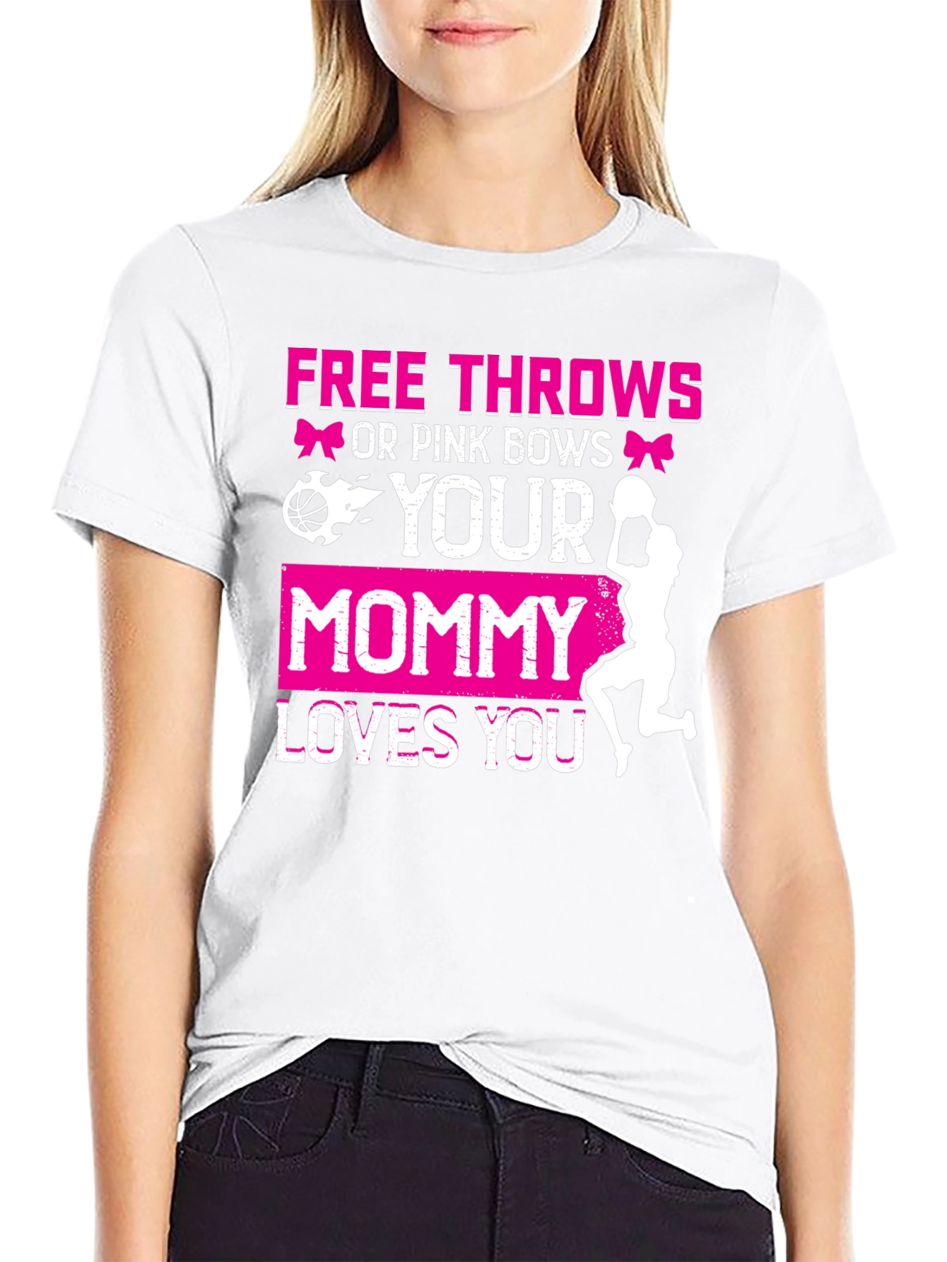 Free Throws or Pink Bows T-Shirt