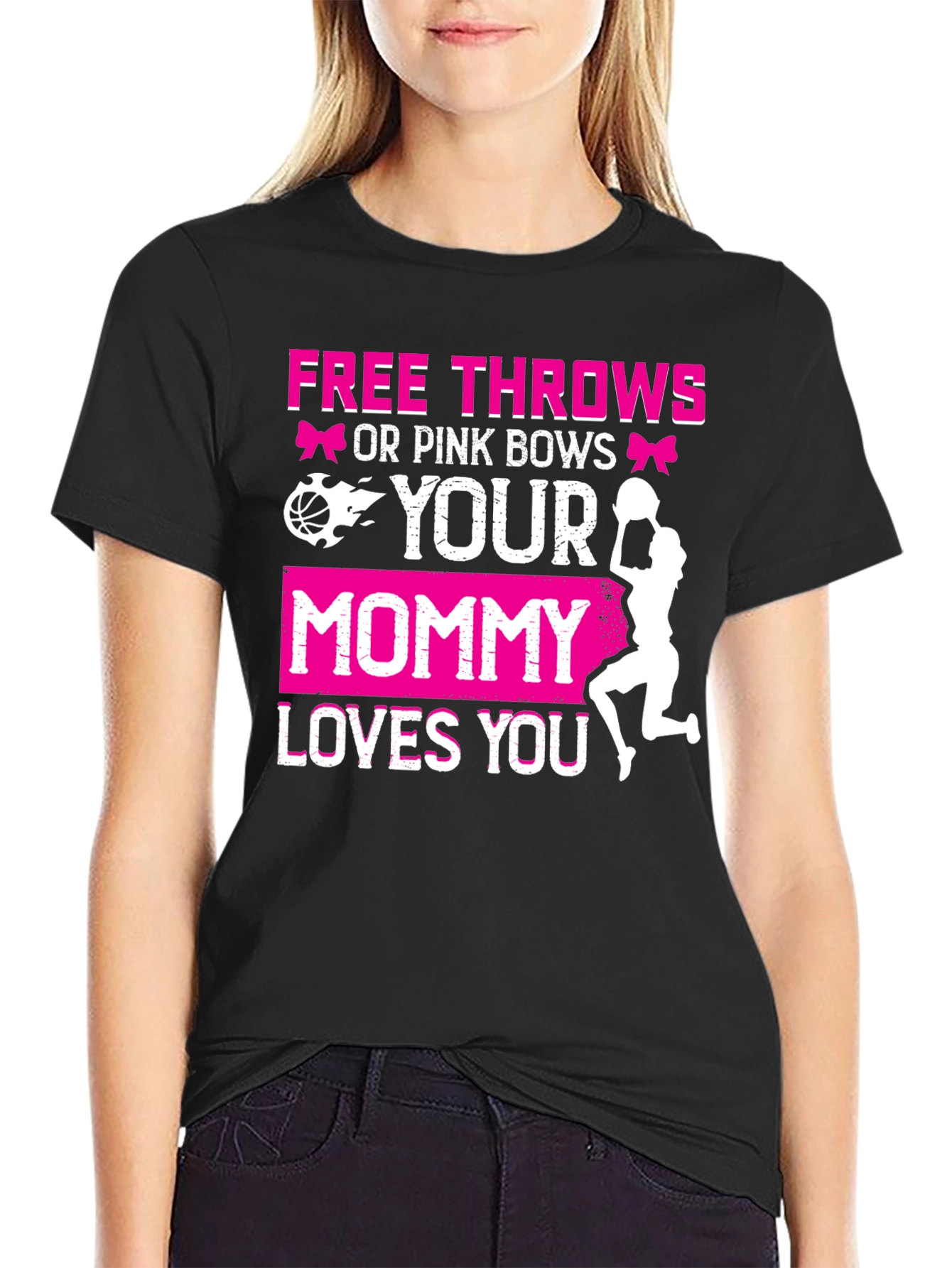 Free Throws or Pink Bows T-Shirt