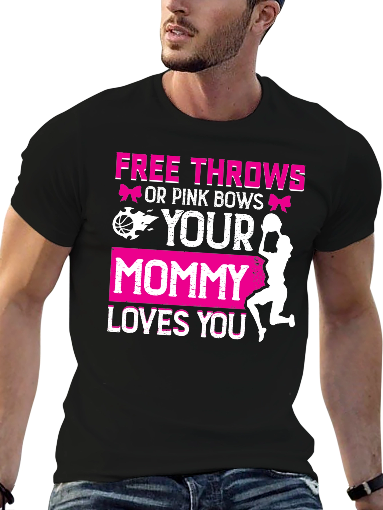 Free Throws or Pink Bows T-Shirt