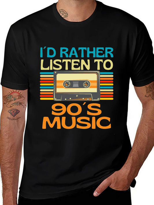 90s Music Cassette T-Shirt - Retro Style