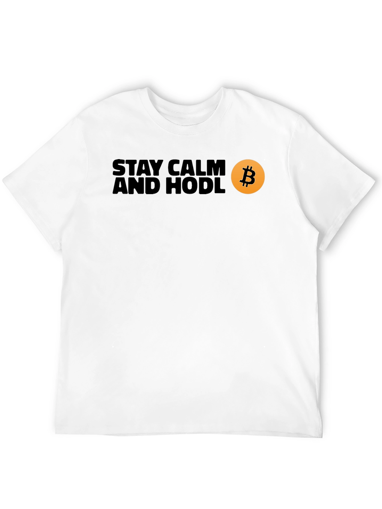 Stay Calm and Hodl Bitcoin Crypto T-Shirt