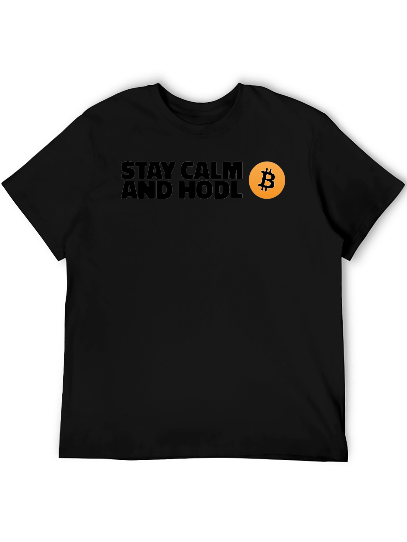 Stay Calm and Hodl Bitcoin Crypto T-Shirt
