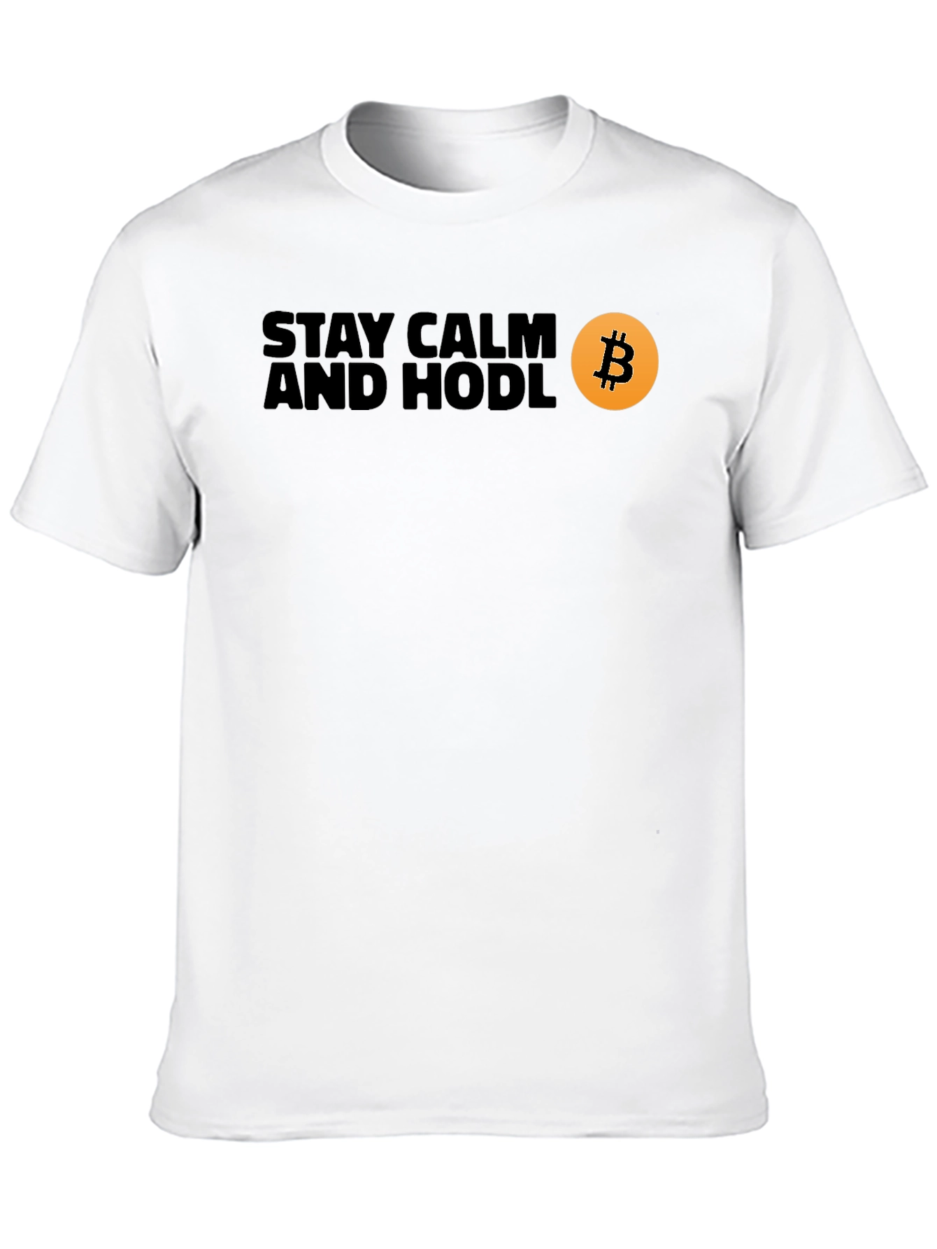 Stay Calm and Hodl Bitcoin Crypto T-Shirt