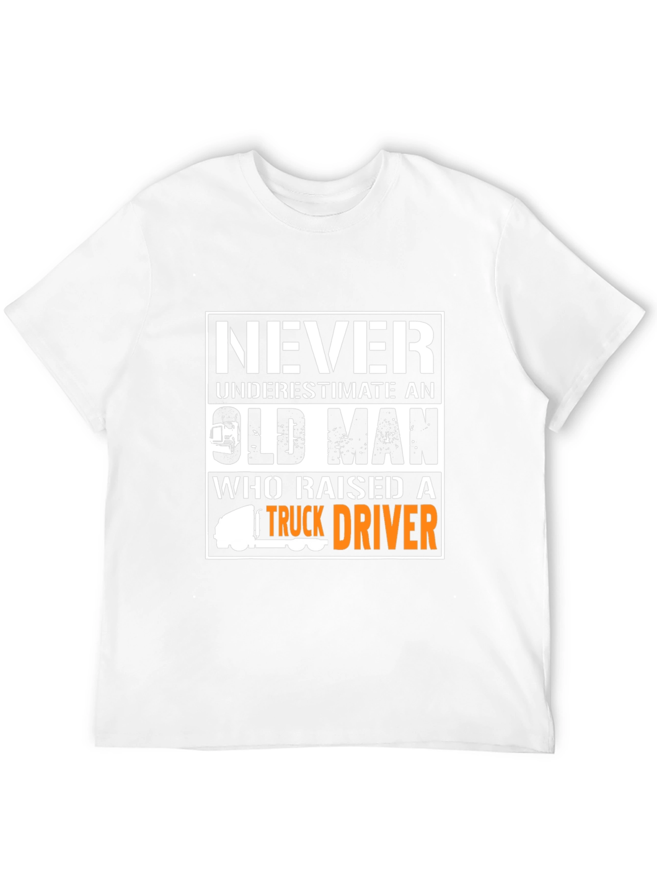 Never Underestimate Old Man Trucker T-Shirt