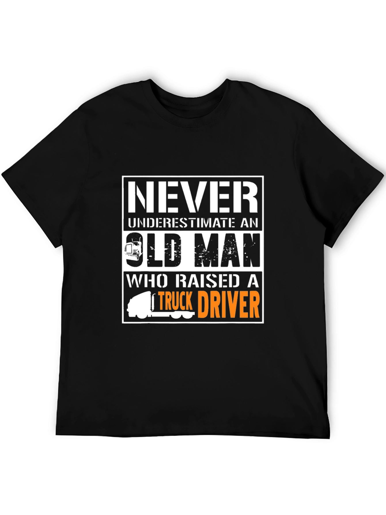 Never Underestimate Old Man Trucker T-Shirt