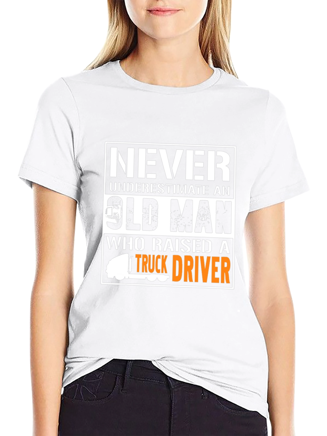 Never Underestimate Old Man Trucker T-Shirt